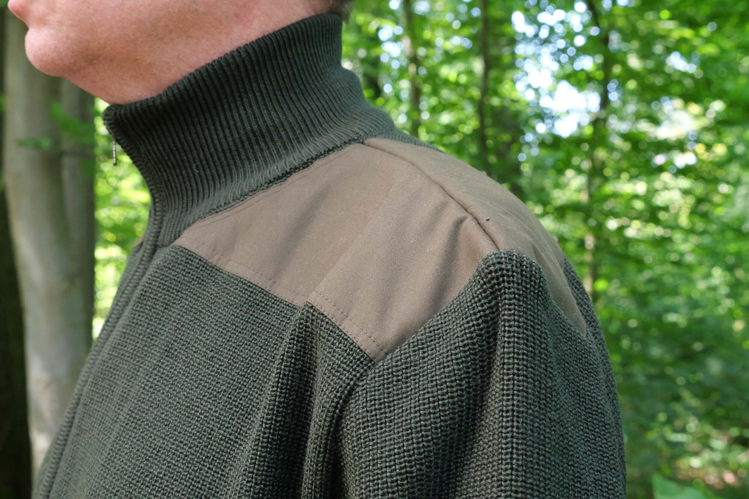 Hubertus Jagd-Strickjacke (oliv)