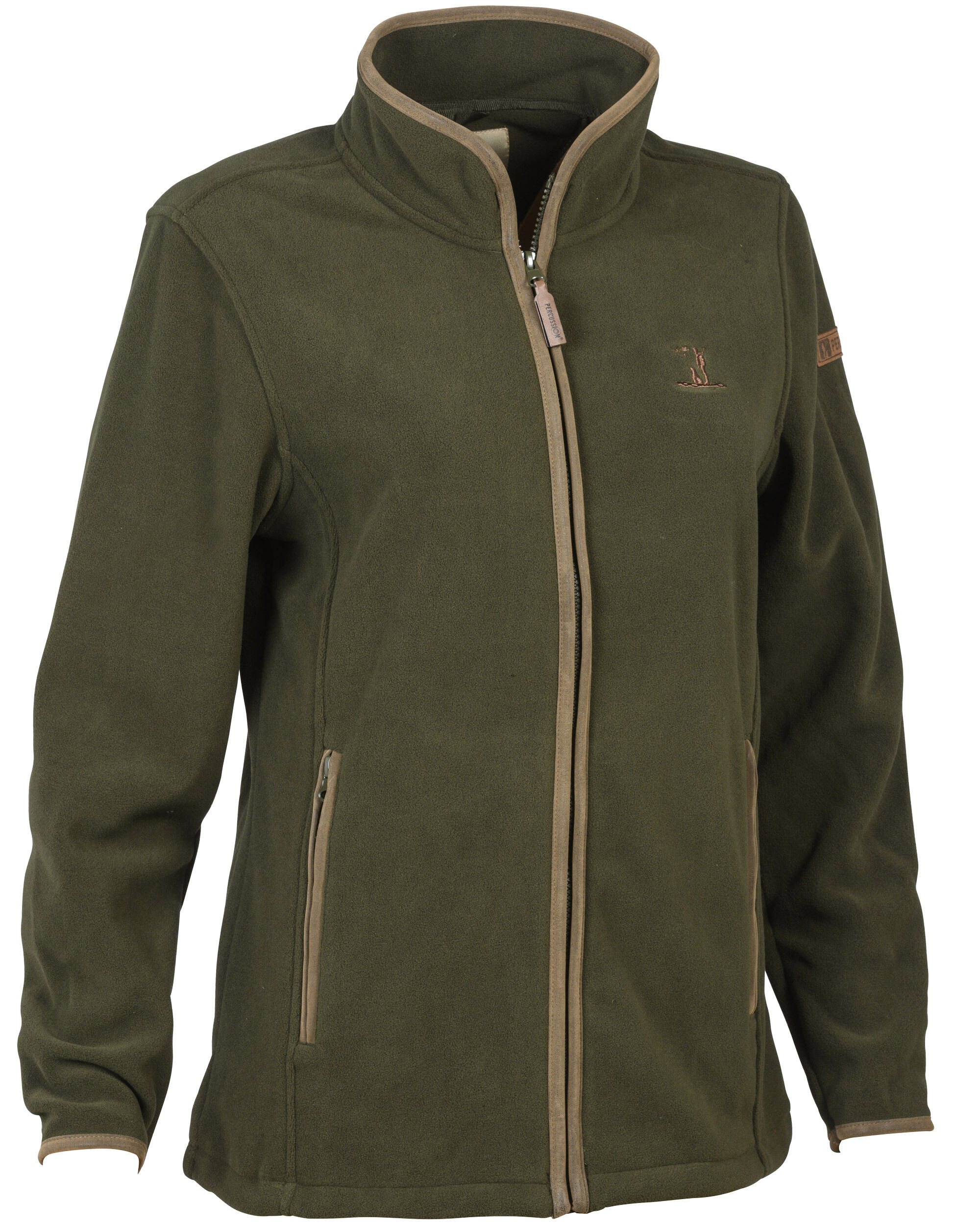 Percussion Damen-Fleecejacke Schottland (khaki)