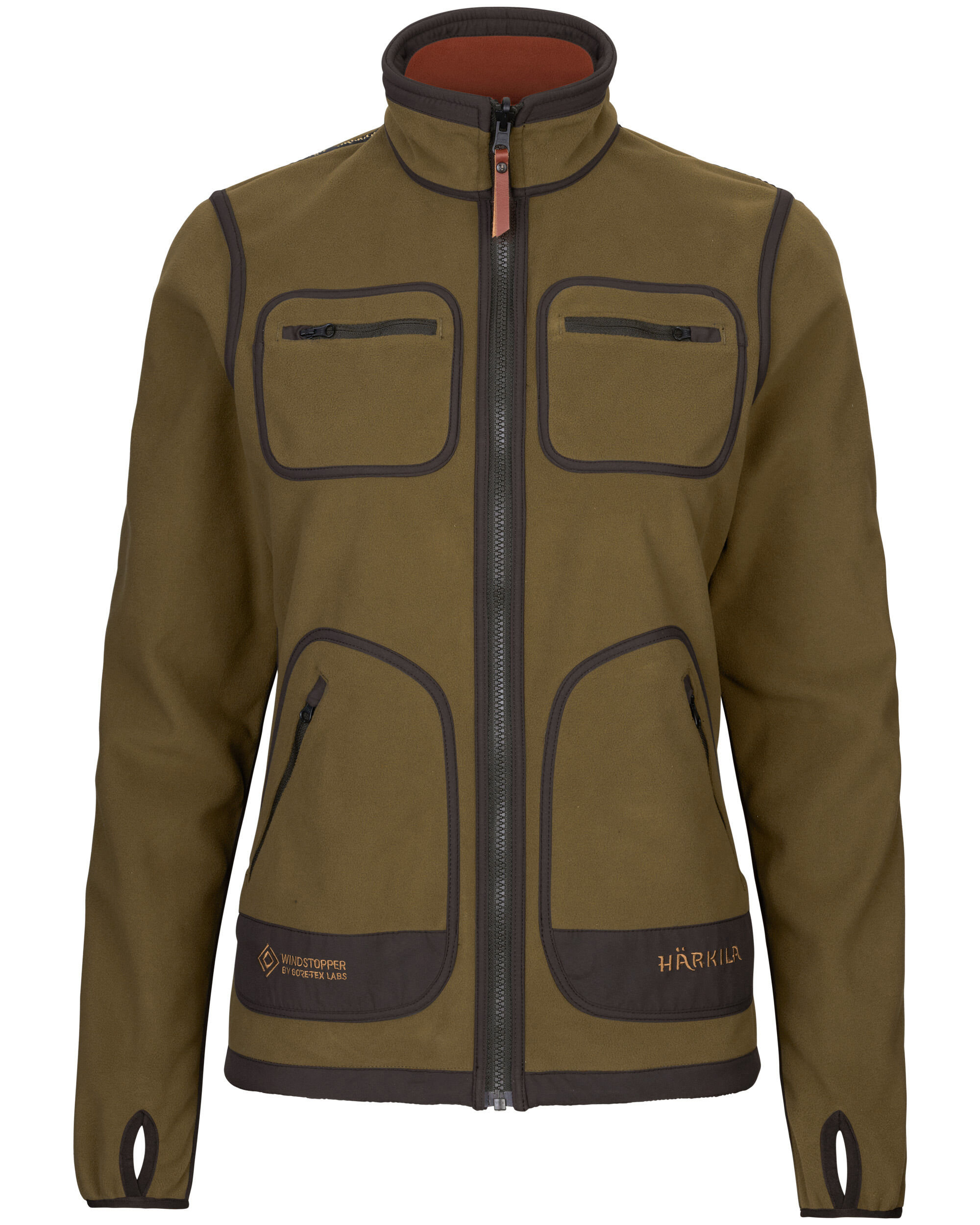 Härkila Kamko Fleecejacke Damen (Dark olive/Arabian spice)