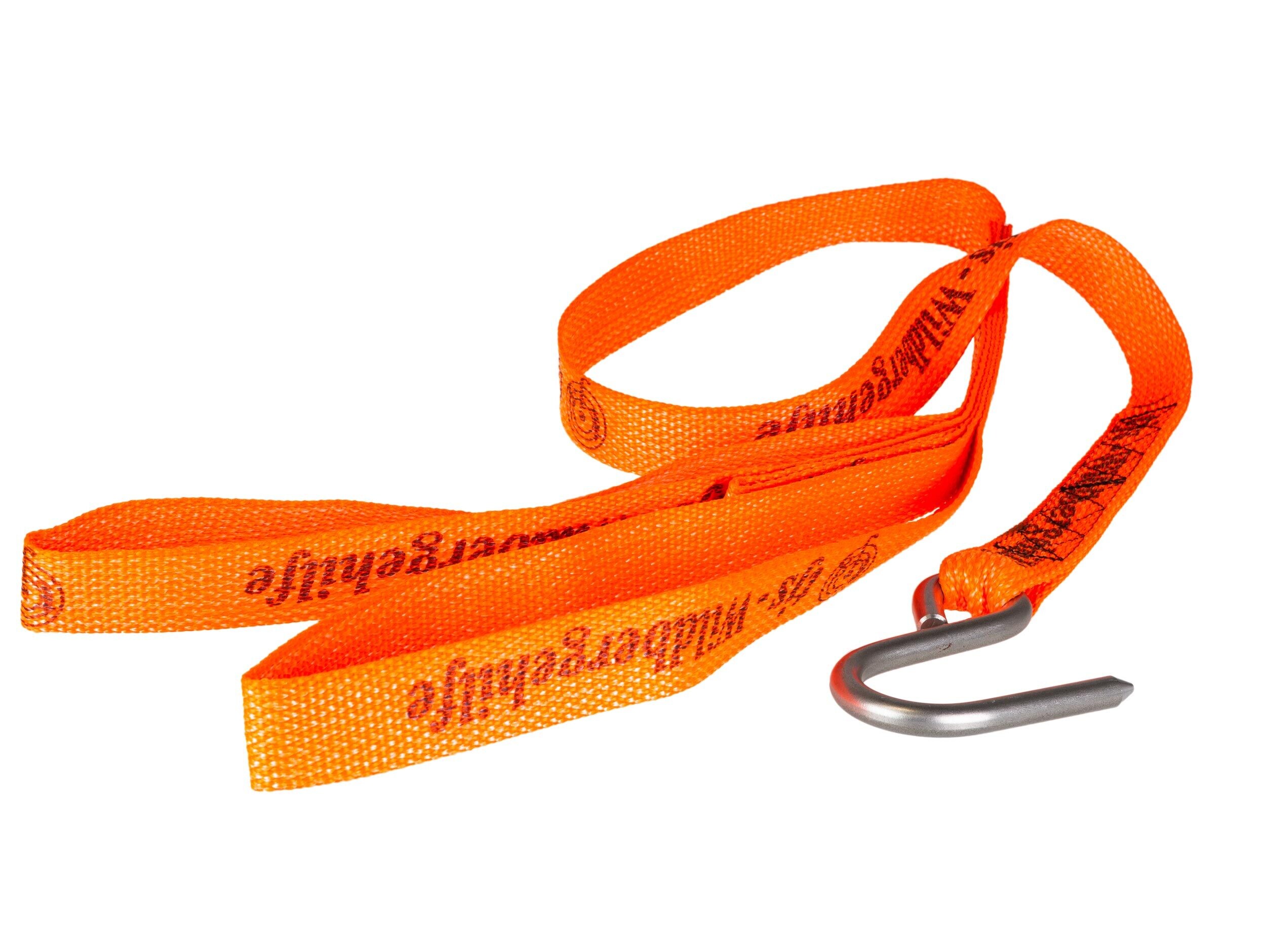 Zweizug-Wildbergehilfe mit Anhänge-Schlaufe (orange)