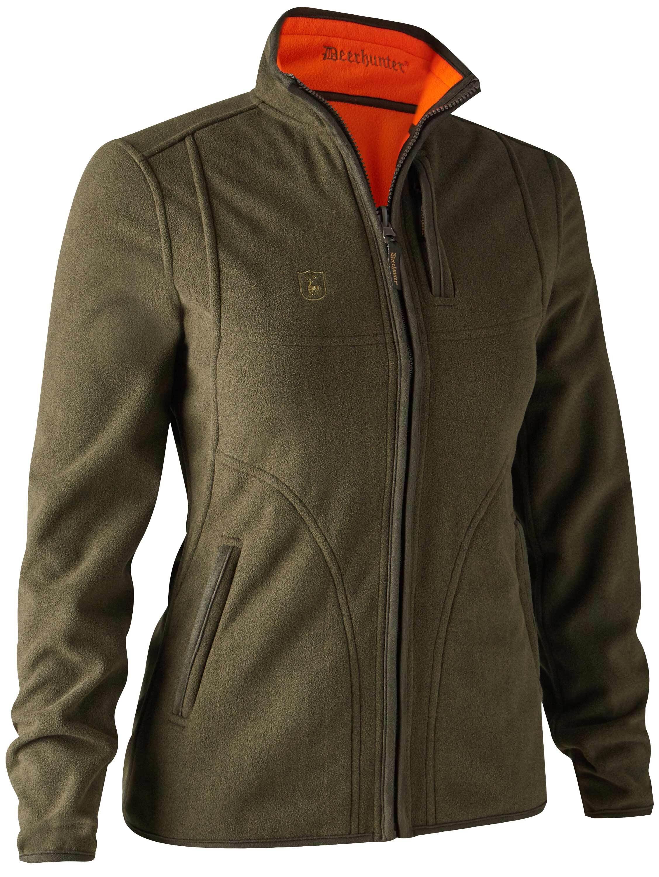 Deerhunter Lady Pam Wende-Fleecejacke (Orange/Grün)