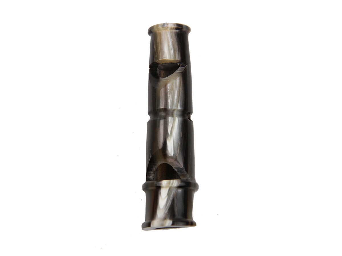 Hundepfeife Büffelhorn Kombi 8cm (Pfiff und Triller)