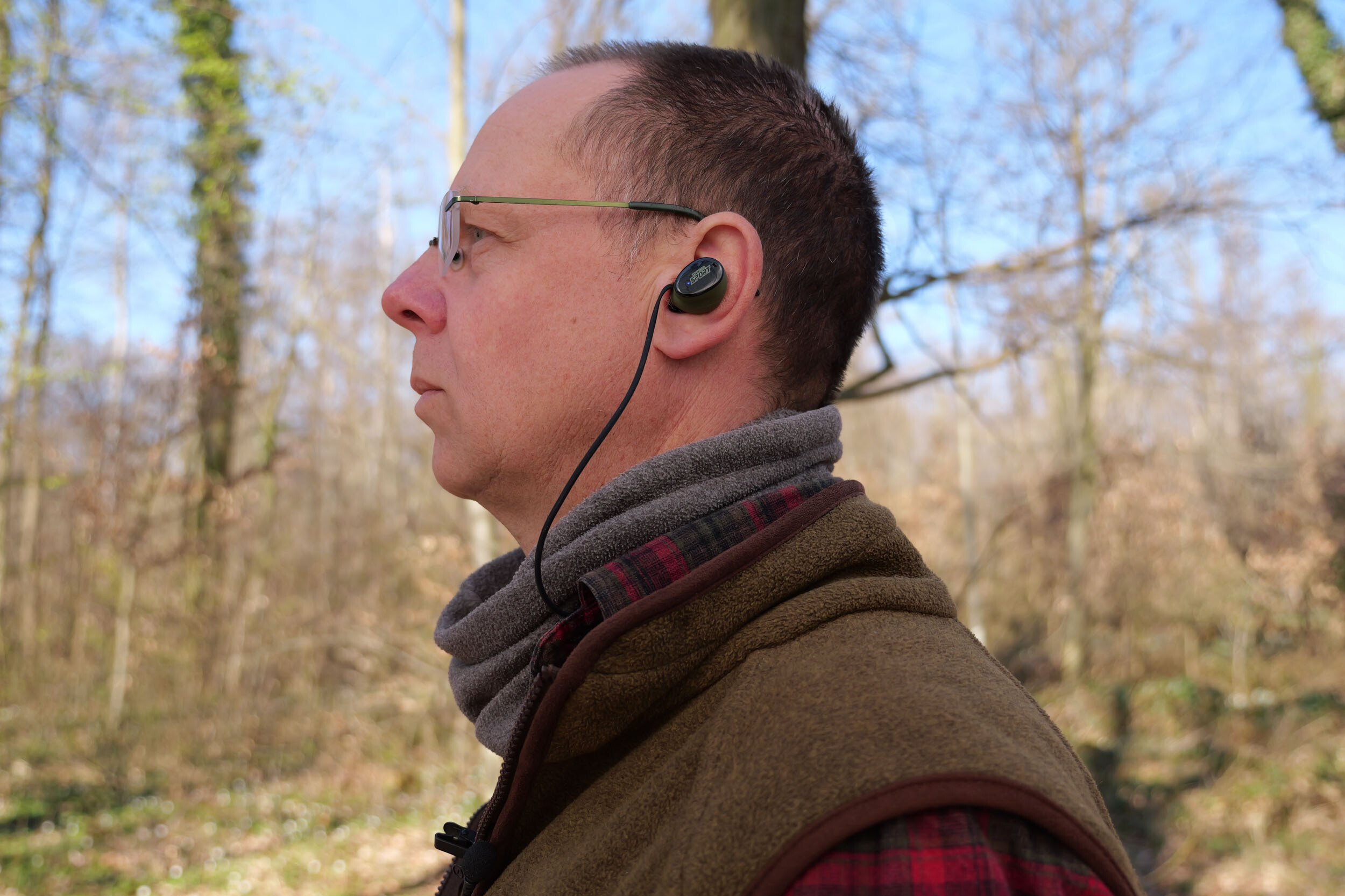Isotunes Caliber BT aktiver In-Ear-Kopfhörer-Gehörschutz Isotunes Secure Cord In-Ear-Sicherungsschnur