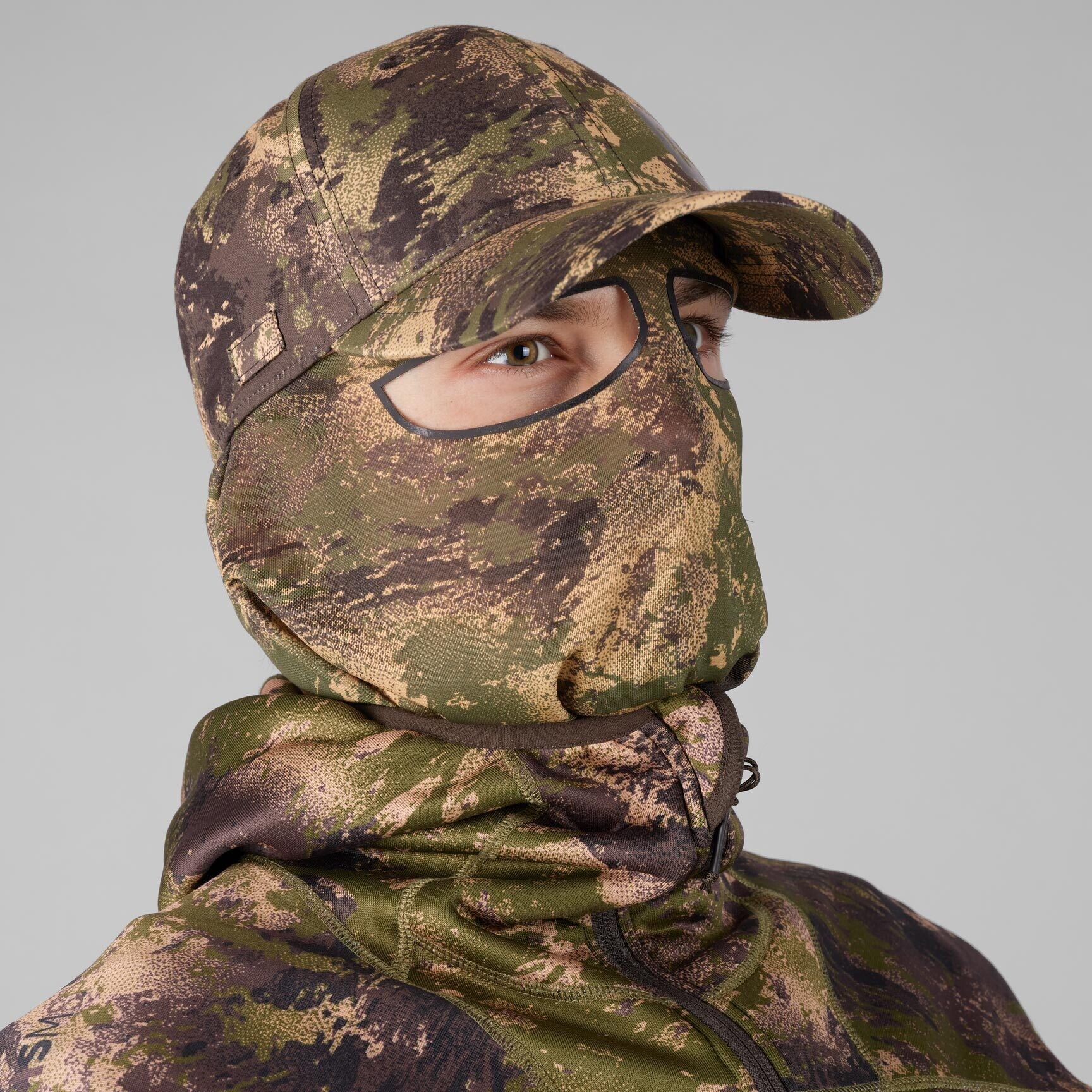 Härkila Deer Stalker Camo-Kappe mit Tarnnetz (AXIS MSP Forest green)