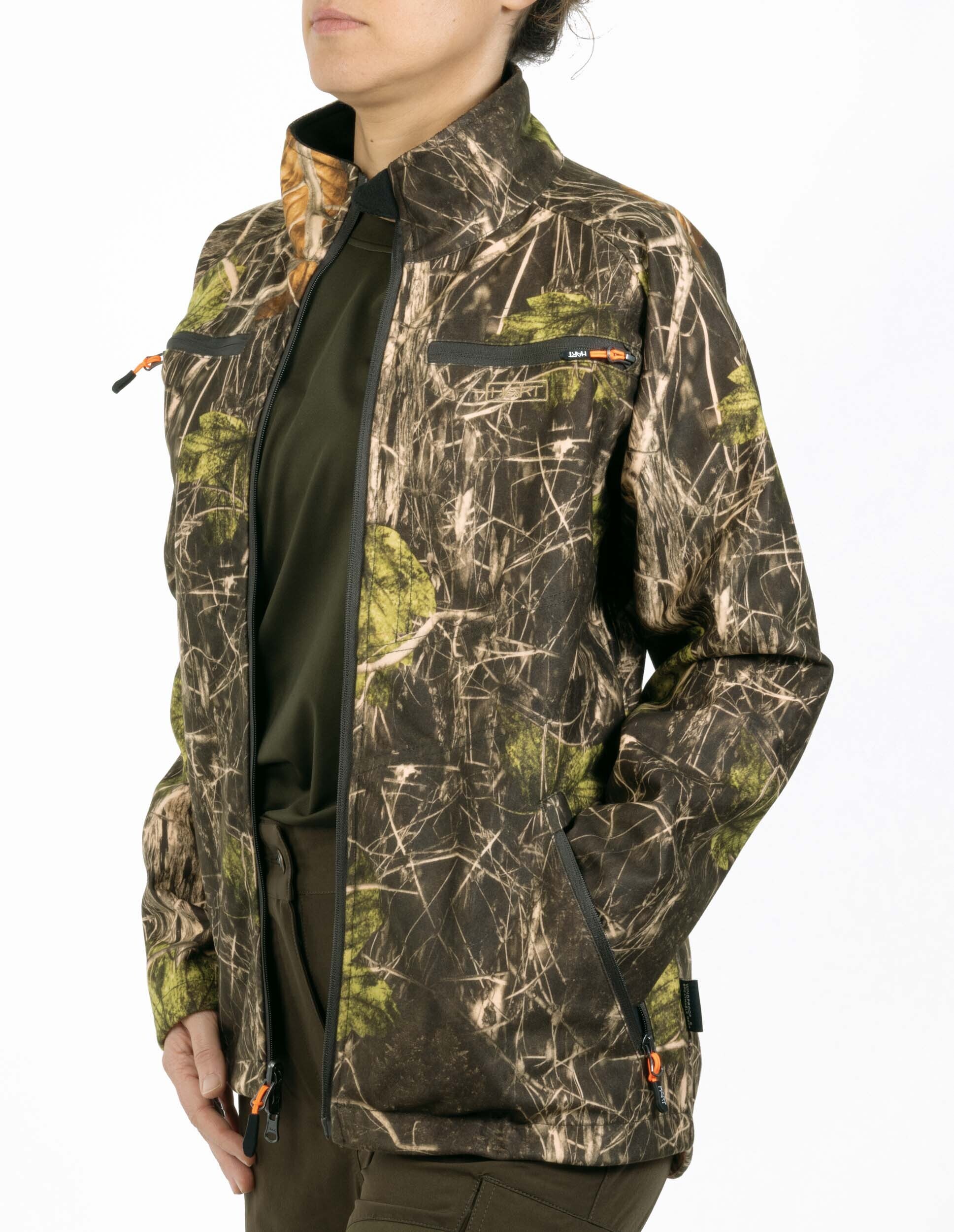 Hart Sosbun-2D Wendejacke Damen (Orange/Grün)