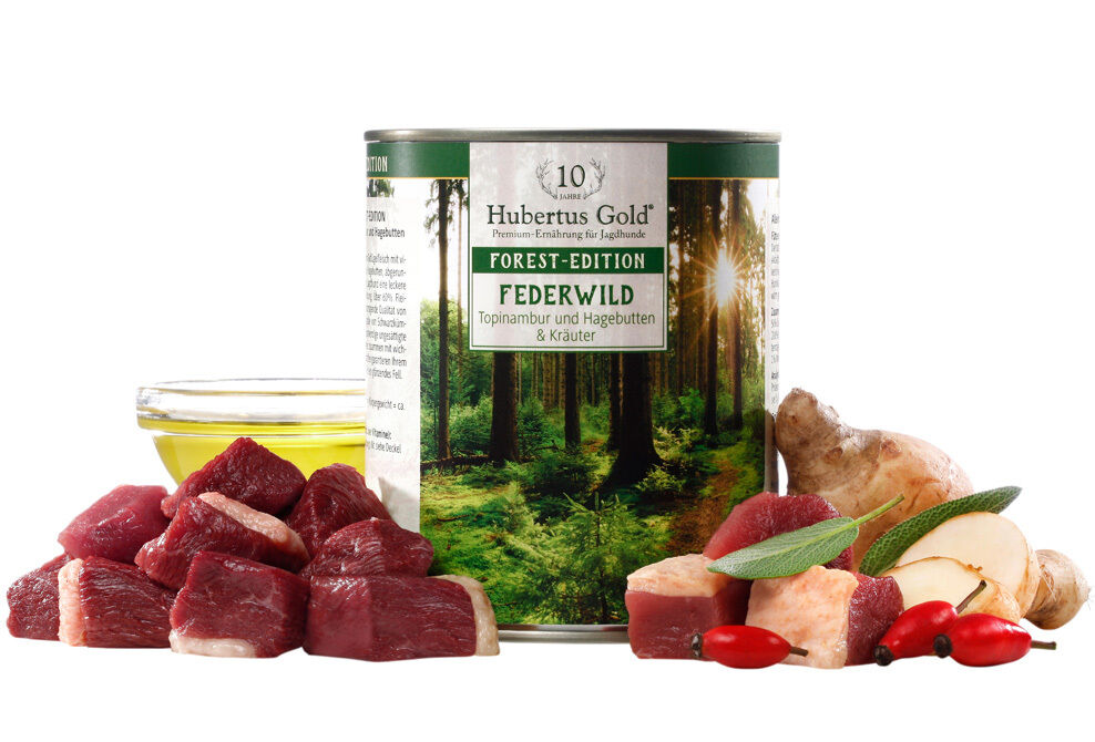 Hubertus Gold Nassfutter Forest-Edition Federwild (6 Dosen) Hubertus Gold Nassfutter Forest-Edition Federwild (6 Dosen)