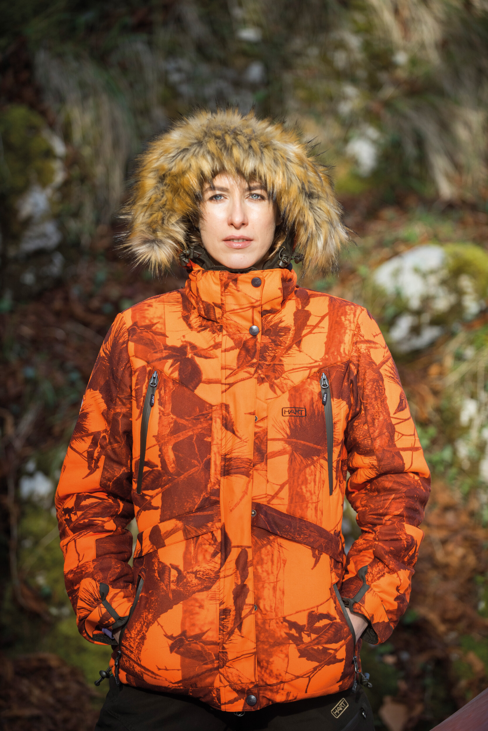 Hart Altai-J Wendejacke Damen (Brown/Green/Blaze Camo)