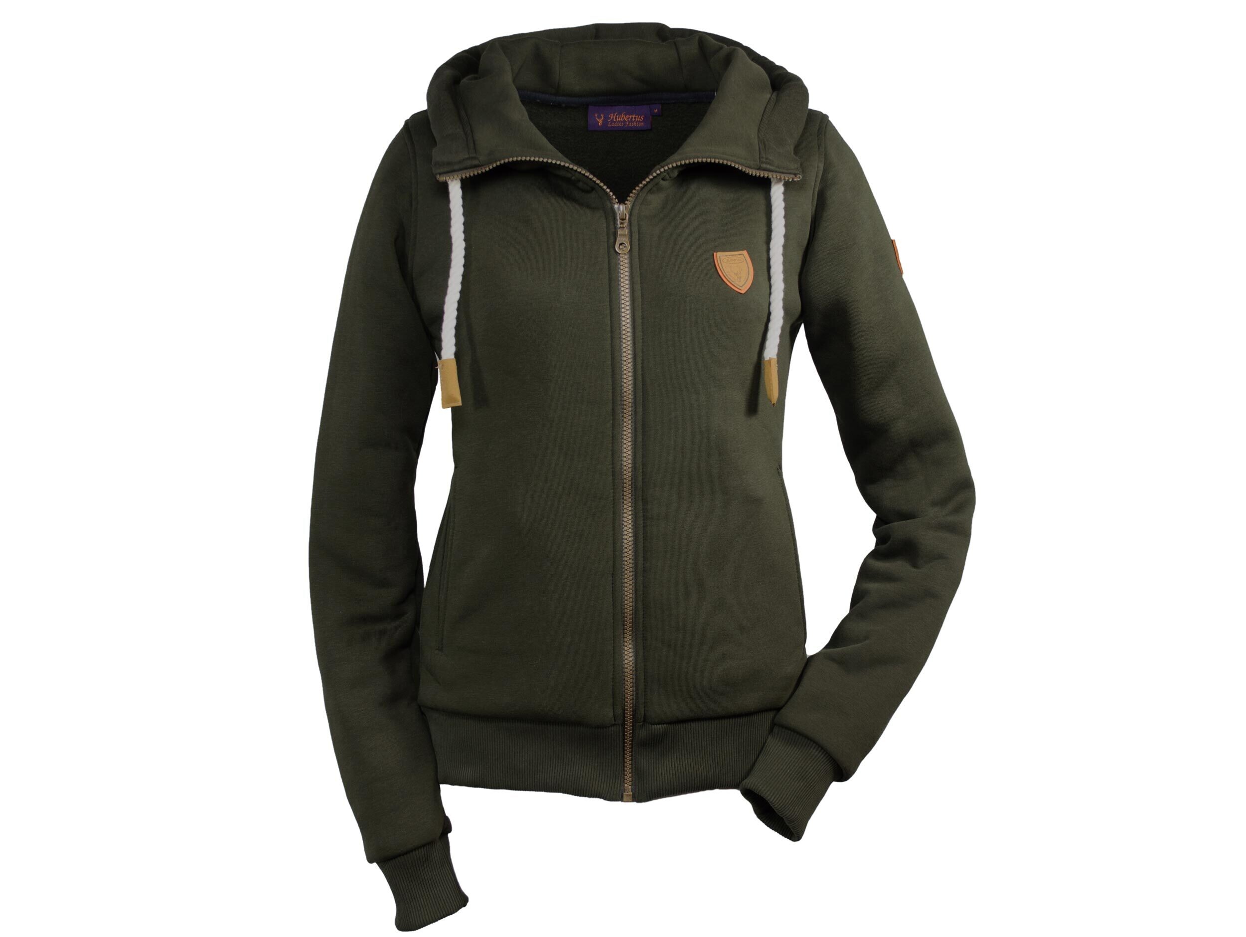 Hubertus Ladies Fashion Hoody mit Reißverschluss (oliv) Hubertus Ladies Fashion Hoody mit Reißverschluss (oliv)