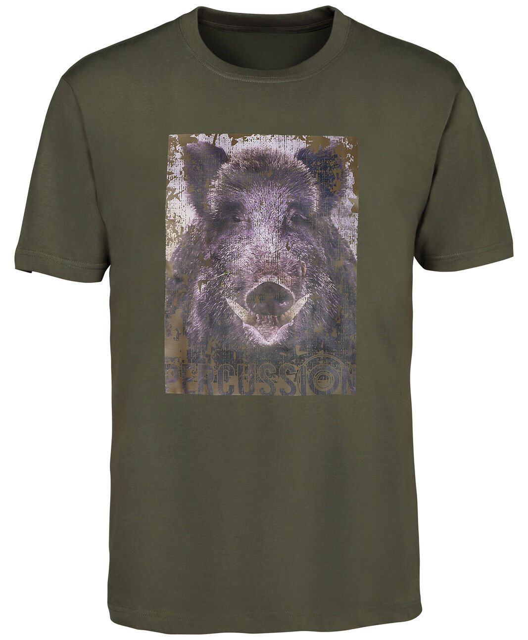 Percussion T-Shirt Wildschwein (khaki) Percussion T-Shirt Wildschwein (khaki)