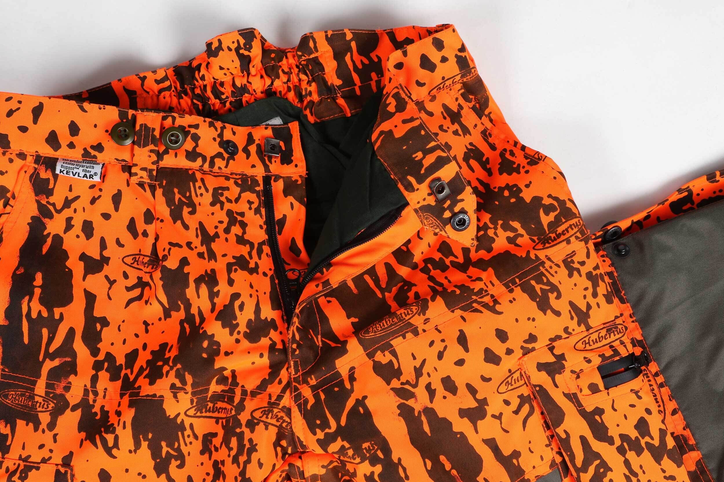 Hubertus Sauenschutzhose Hundeführer Drückjagd (orange/oliv) Hubertus Sauenschutzhose Hundeführer Drückjagd (orange/oliv)