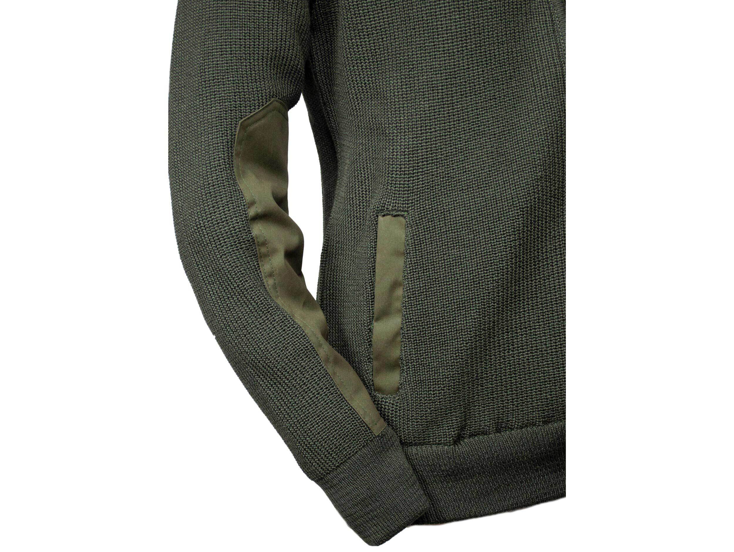 Hubertus Jagd-Strickjacke (oliv)