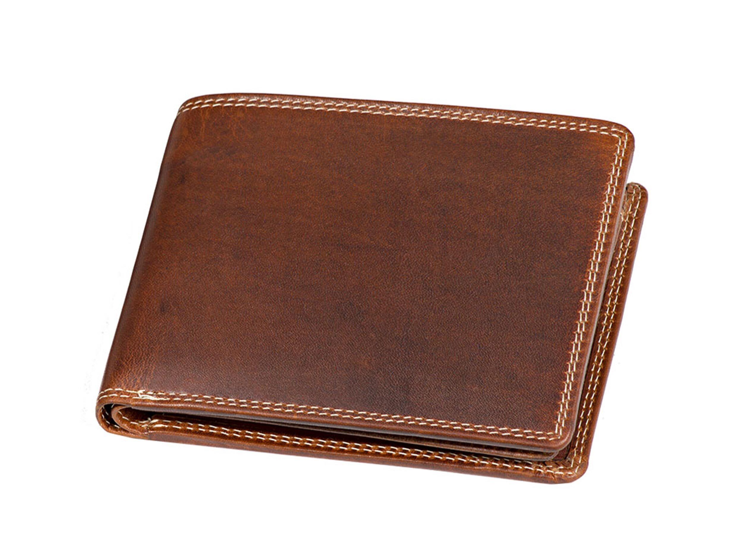 AKAH Geldbörse Querformat BIG FIVE aus Büffelleder AKAH Geldbörse Querformat BIG FIVE aus Büffelleder