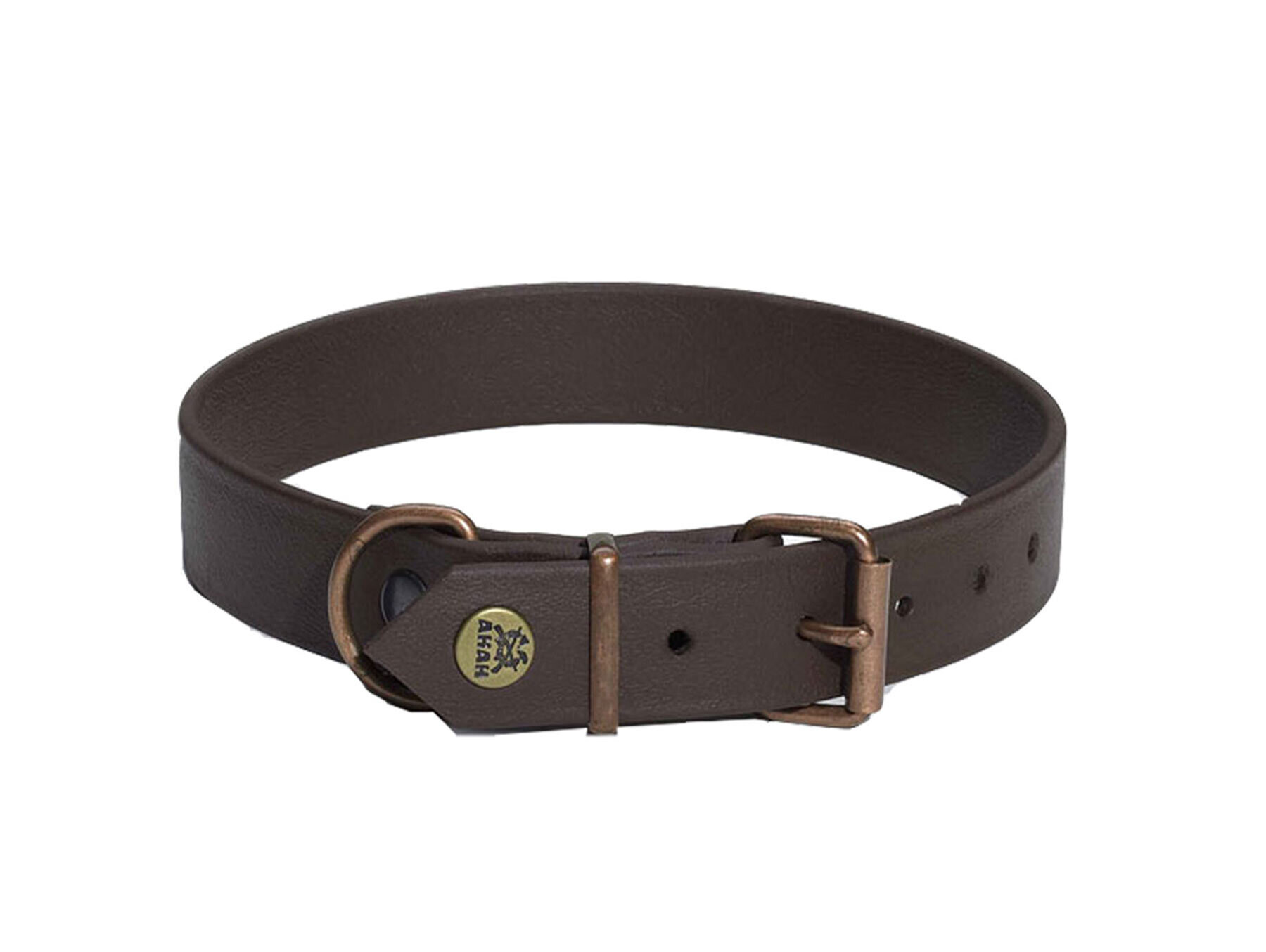 AKAH Hundehalsband Biothane braun