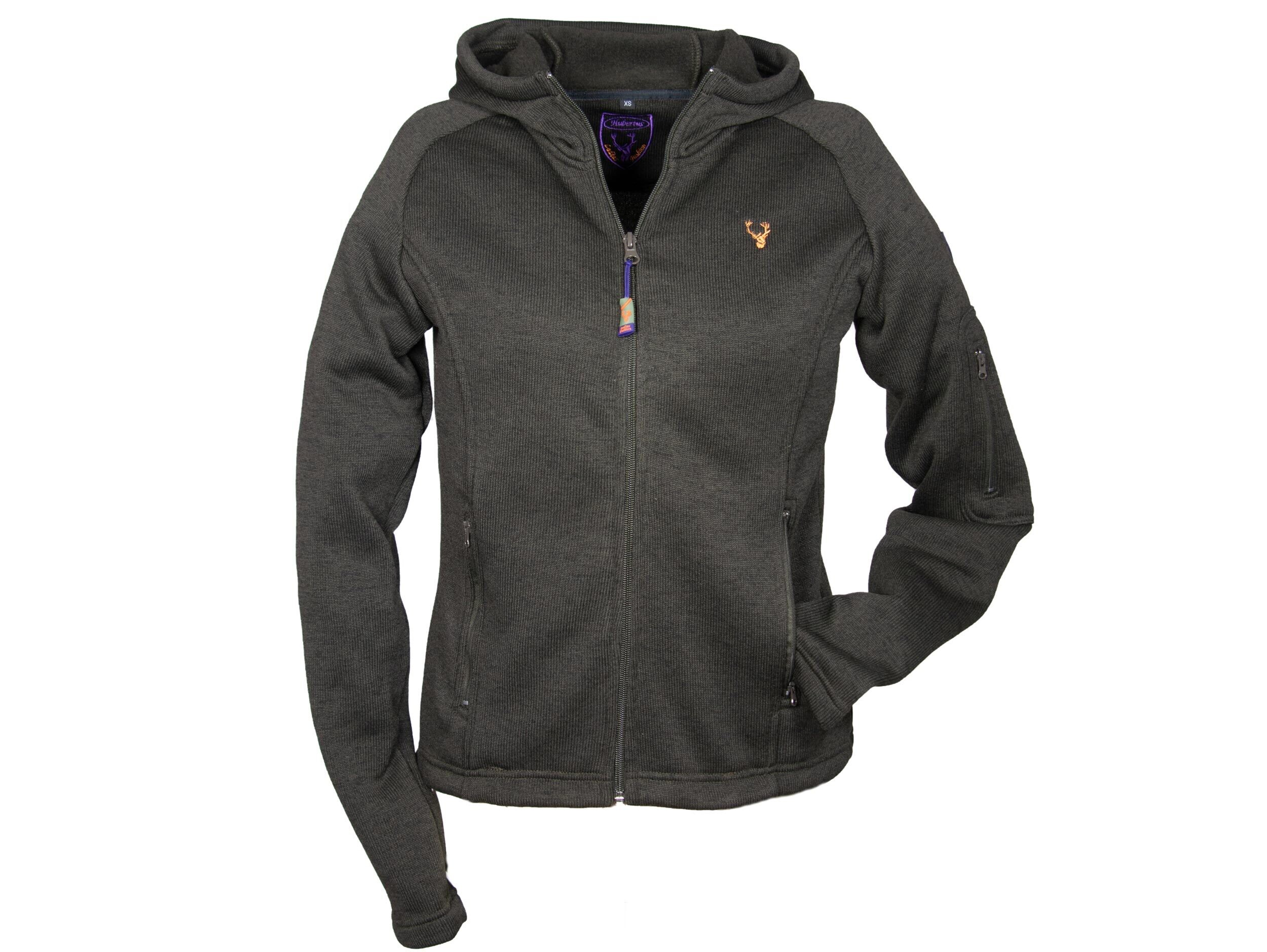 Hubertus Ladies Fashion Sweatjacke Damen (dunkel-oliv)