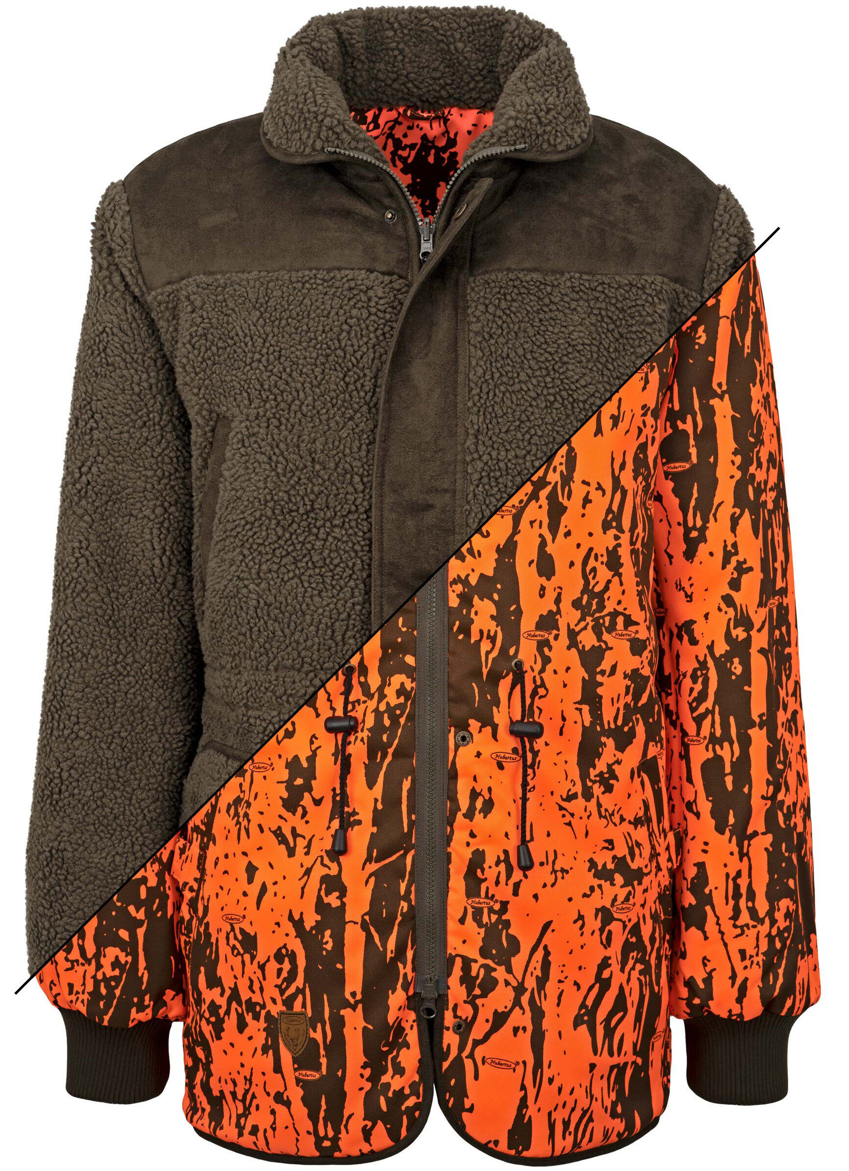 Hubertus Warn-Wende-Faserpelzjacke Drückjagd (oliv) Hubertus Warn-Wende-Faserpelzjacke Drückjagd (oliv)