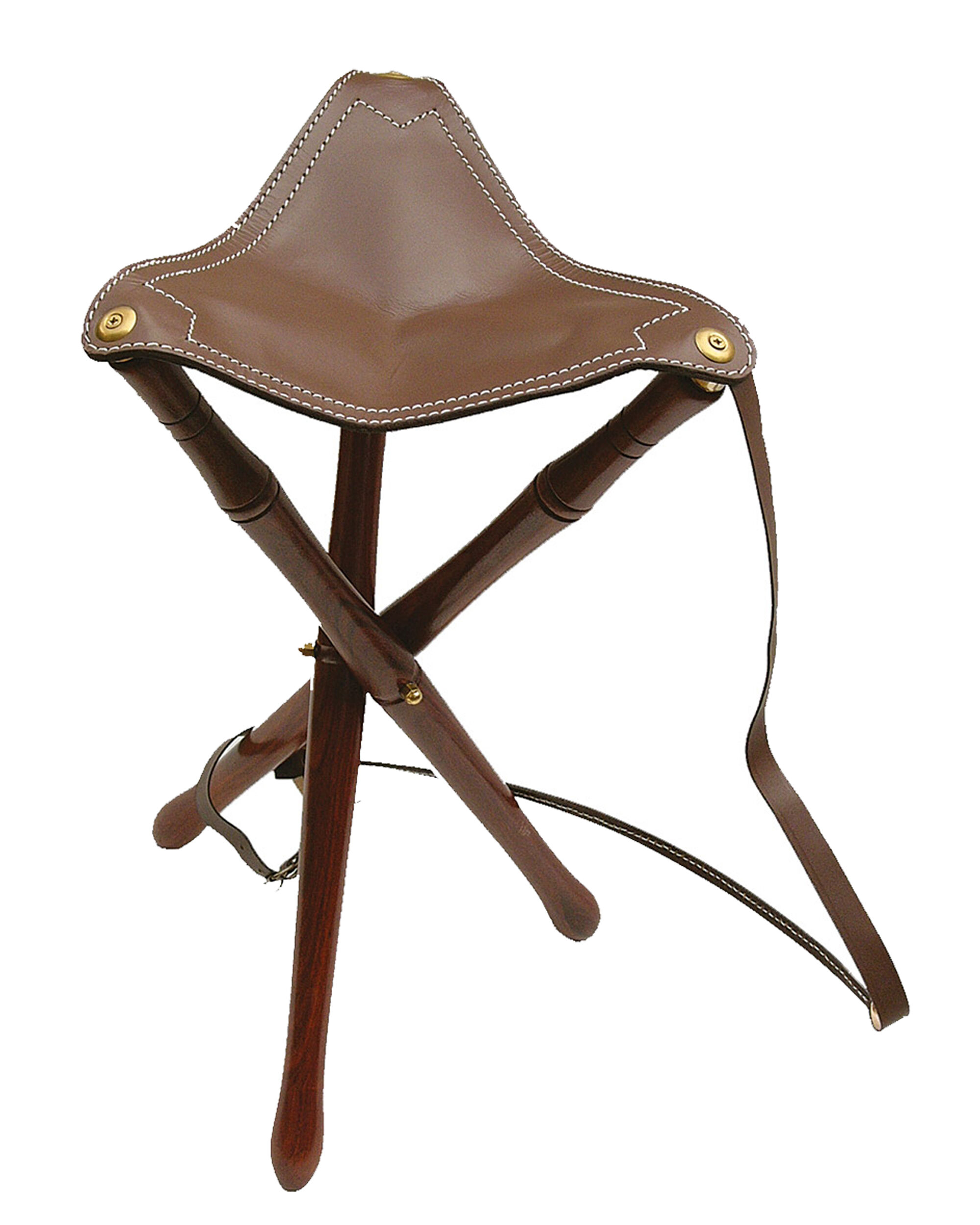 AKAH Klassischer Dreibeinsitz ohne Aluteller 65 cm (braun)