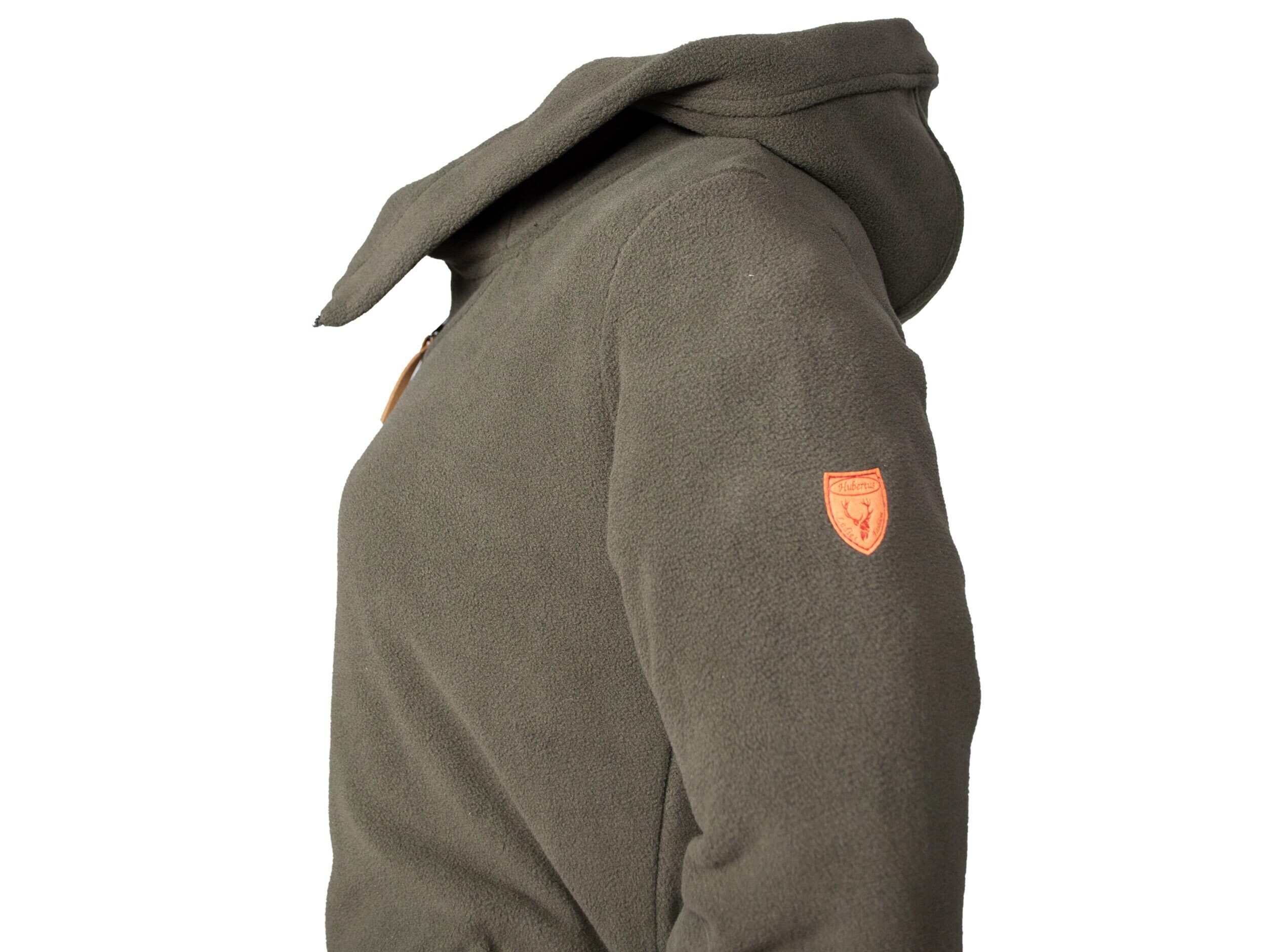 Hubertus Ladies Fashion Fleece-Hoody (oliv/braun)