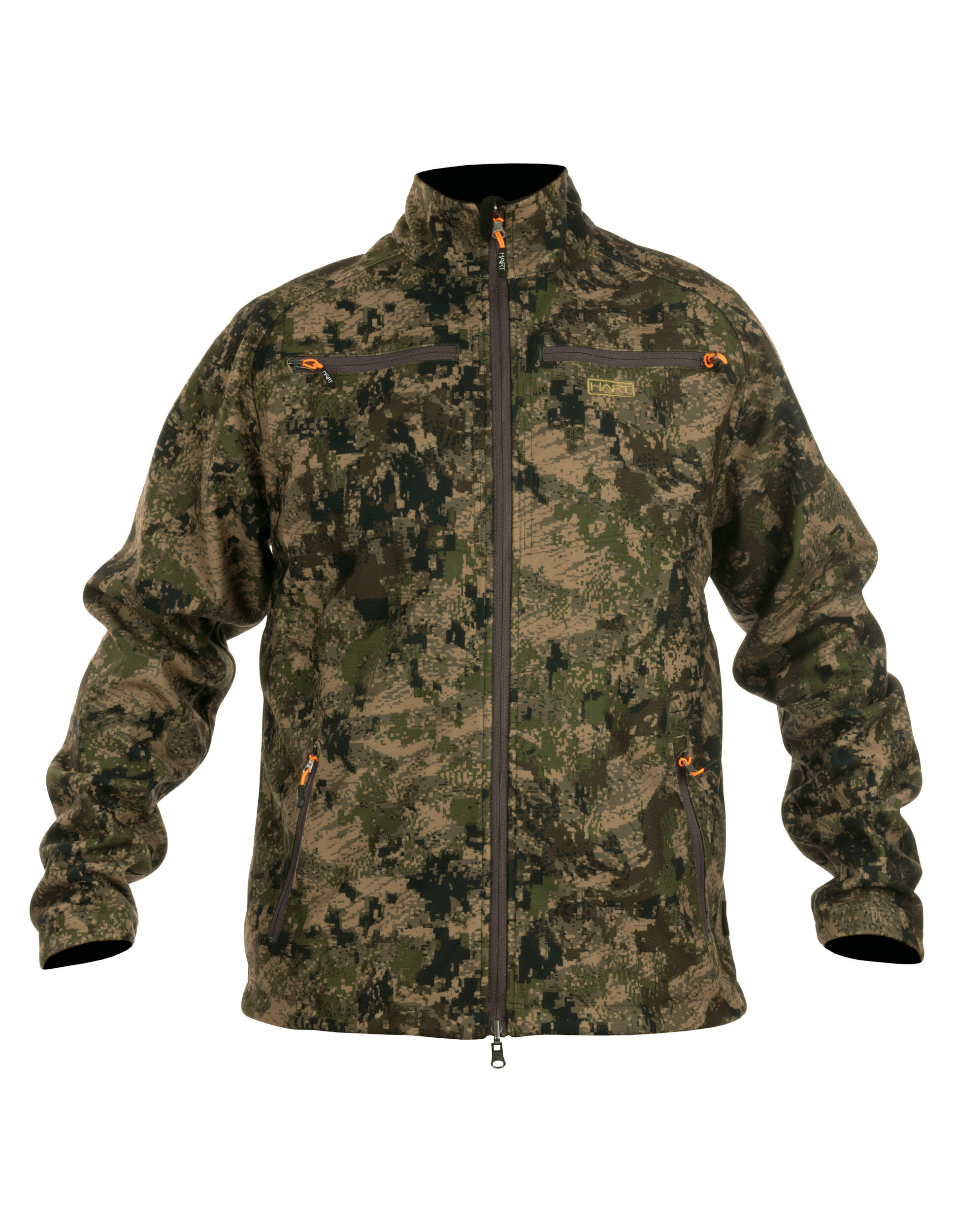 Hart Wendefleecejacke Rhon-S Camo (Grün/Orange)