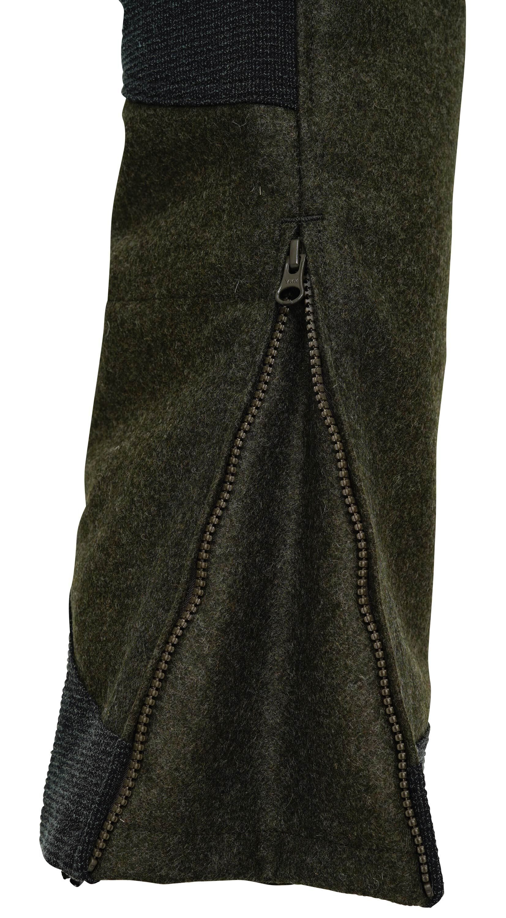 Jagdhund Loden-Multifunktionshose Gößl mit Gamaschen (oliv) Jagdhund Loden-Multifunktionshose Gößl mit Gamaschen (oliv)