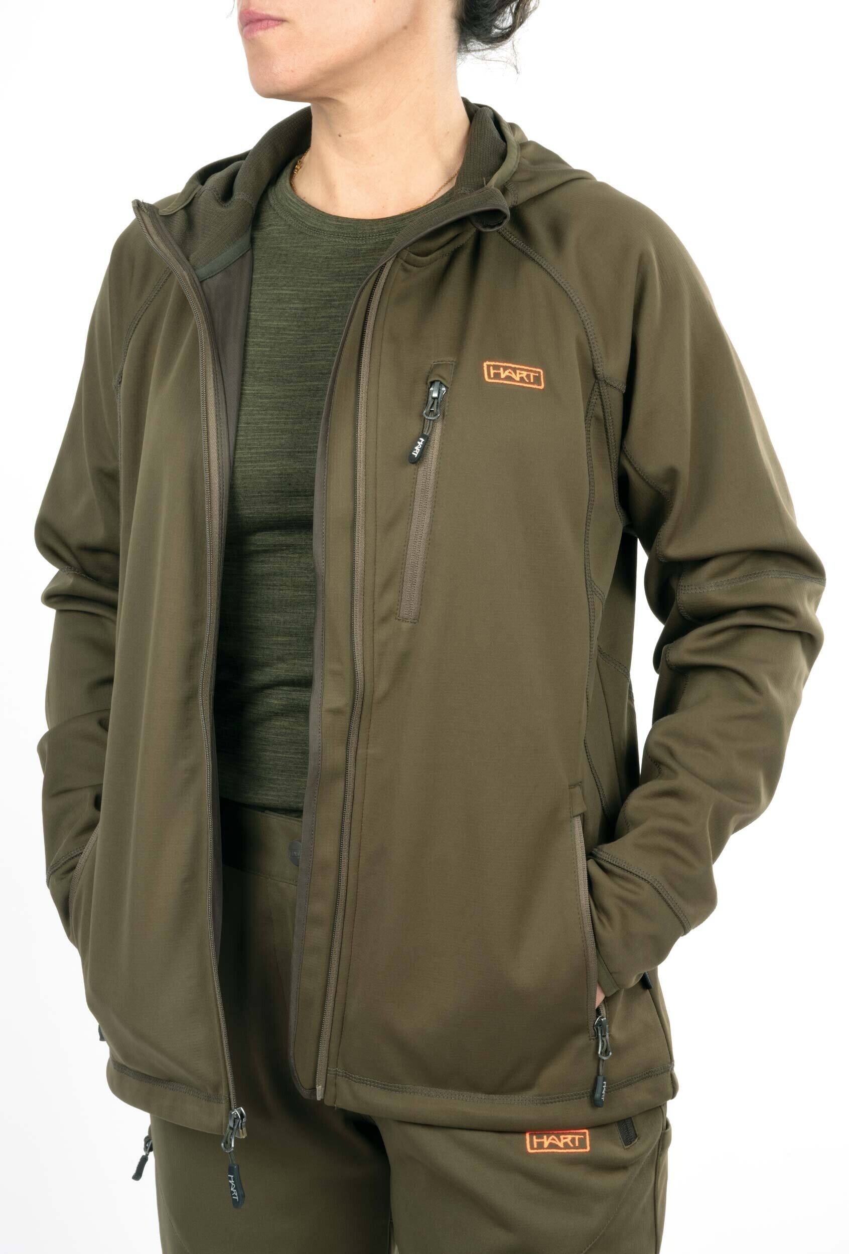 Hart Hoodie-Jacke Stilk-HXT Damen (dark olive)
