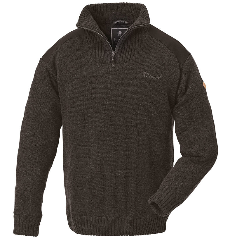 Pinewood Hurricane Strickpullover (Brown Melange) Pinewood Hurricane Strickpullover (Brown Melange)