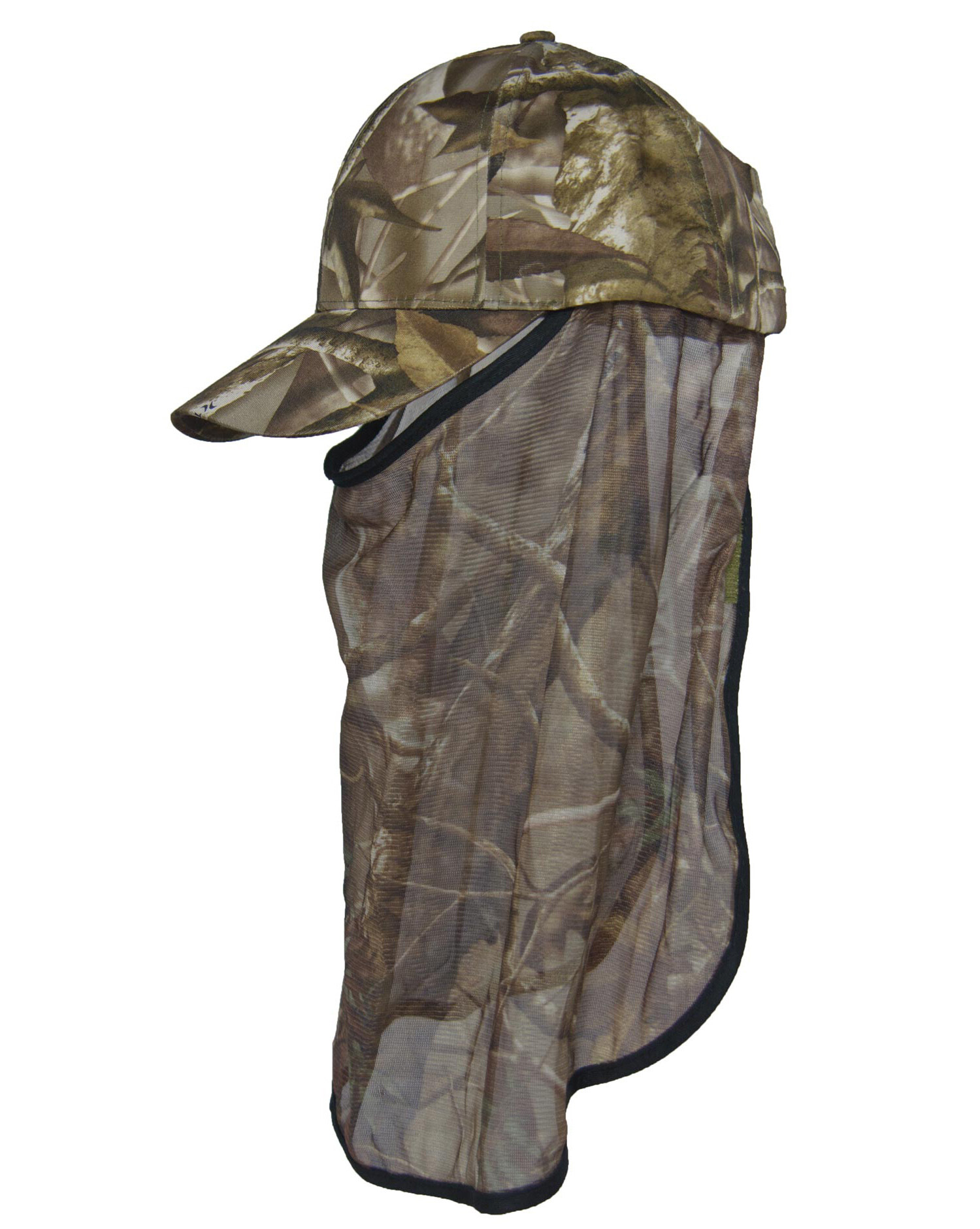 Hubertus Jagdcap mit Moskitonetz (oliv /braun, camo)