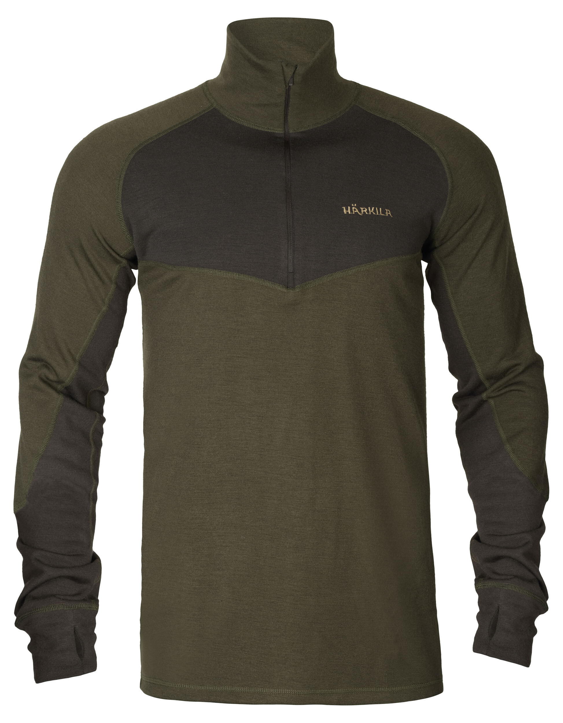 Härkila Base Warm Unterhemd (Willow green/Shadow brown)