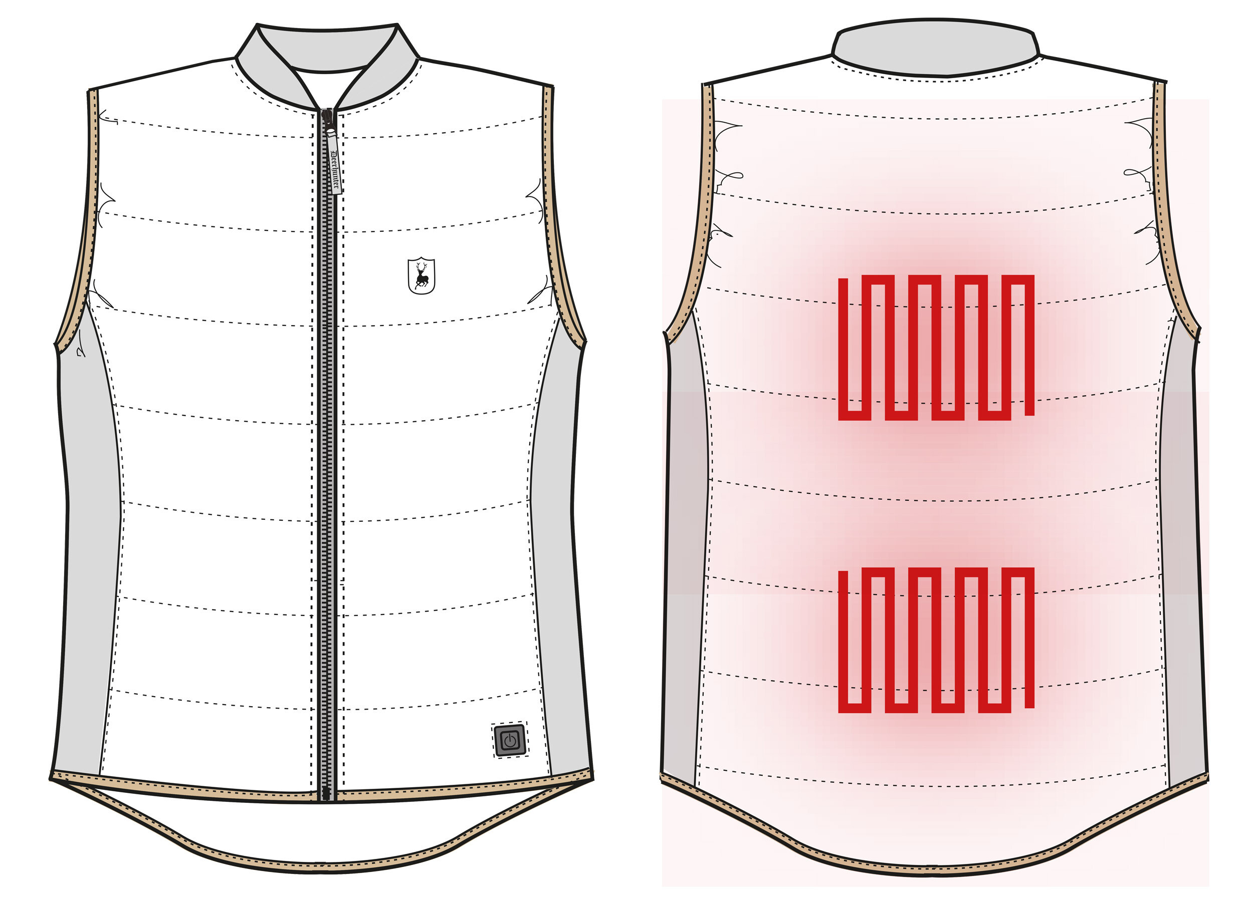Deerhunter HEAT Inner Waistcoat Heizweste (Deep Green) Deerhunter HEAT Inner Waistcoat Heizweste (Deep Green)
