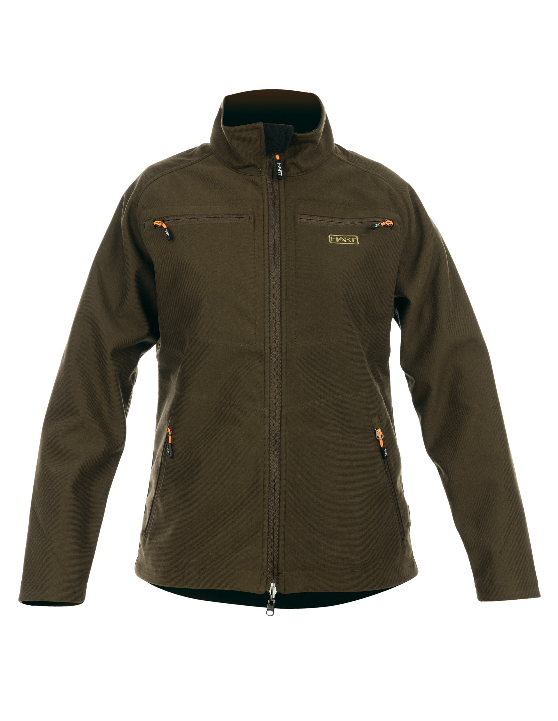 Hart Damen-Fleecejacke Tulsa-S wendbar (Orange/Grün)