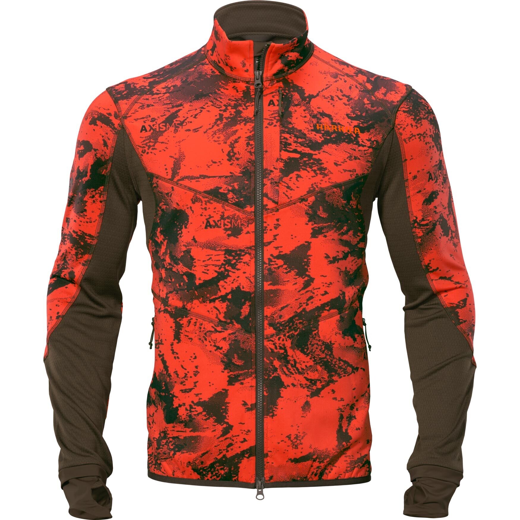 Härkila Wildboar Pro Camo Fleecejacke (AXIS MSP orange/brown)
