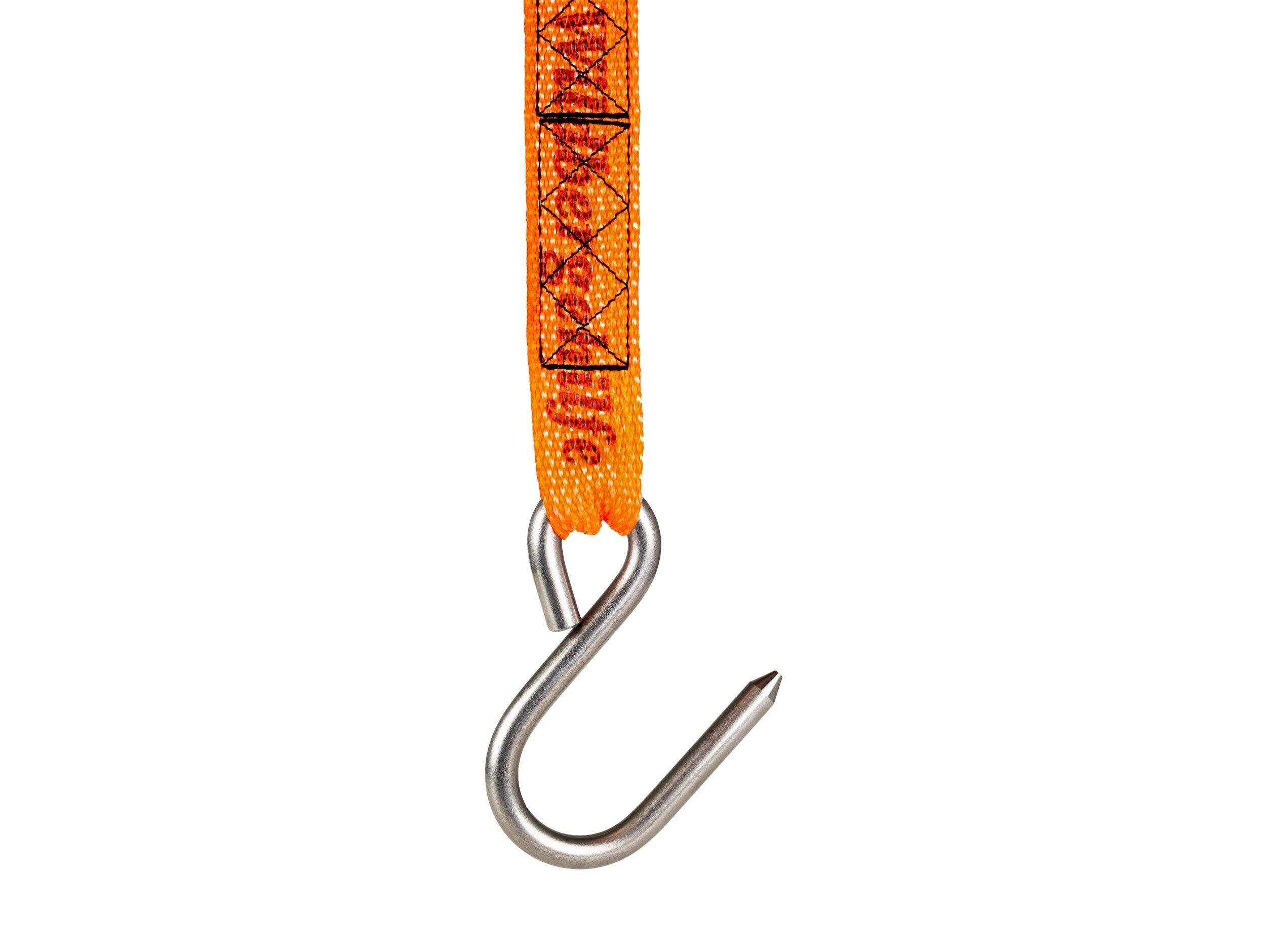 Zweizug-Wildbergehilfe mit Anhänge-Schlaufe (orange)