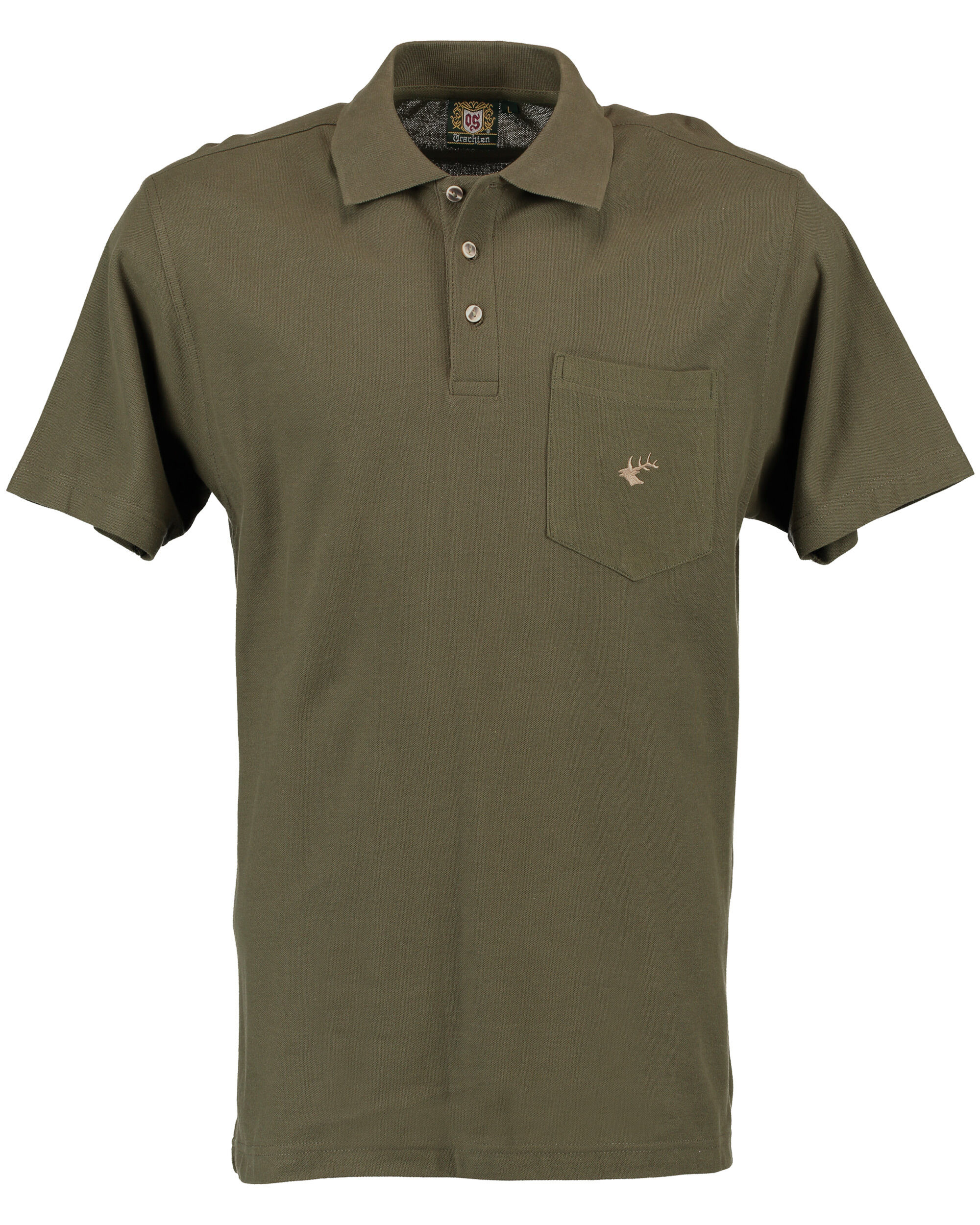 OS Trachten Poloshirt (oliv)