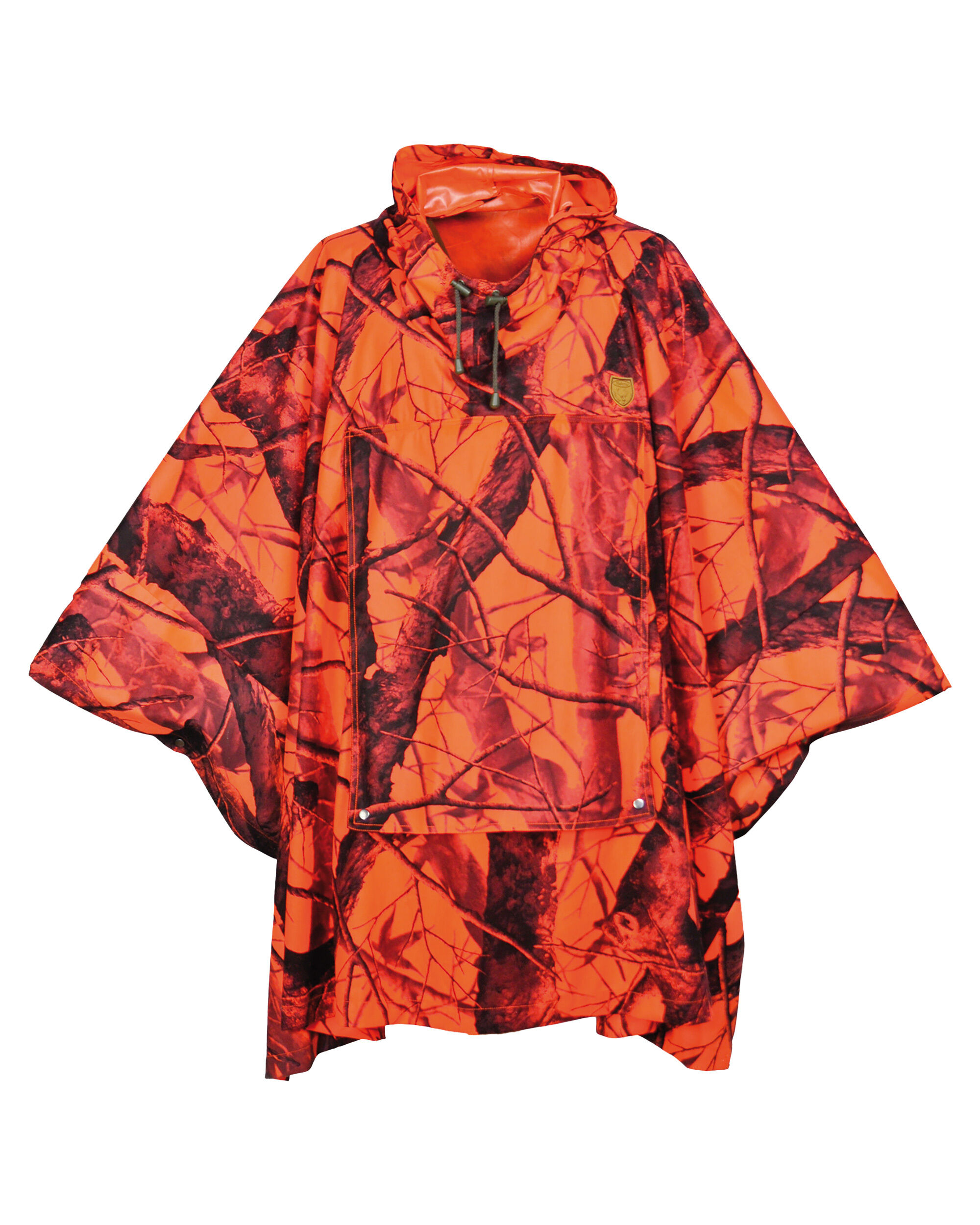 Hubertus Tarn- und Warn-Poncho OS70 (oliv/orange)