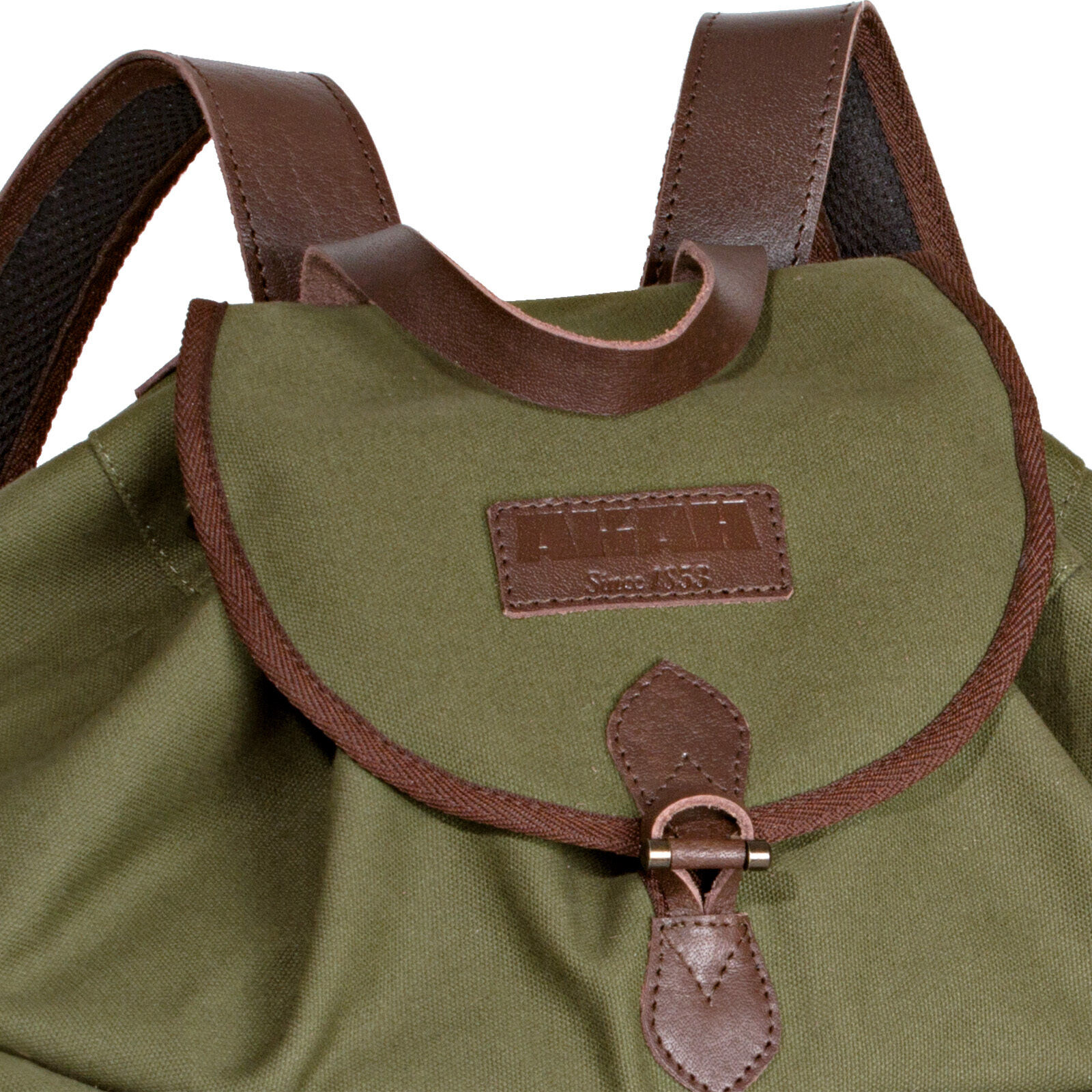 AKAH Canvas-Rucksack lautlos (grün)