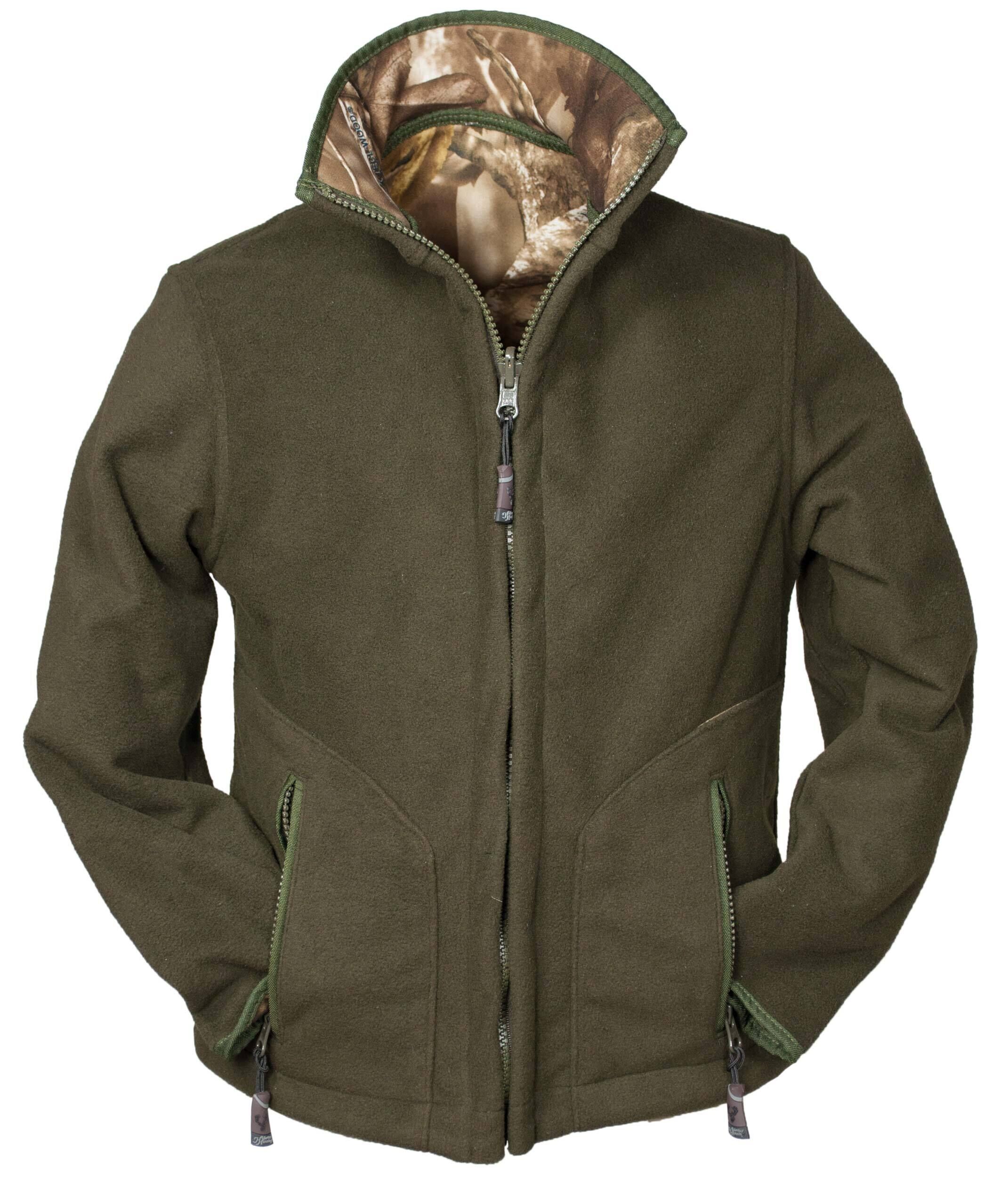 Hubertus Warn-Wendefleecejacke Pirsch Kinder (oliv/camo)