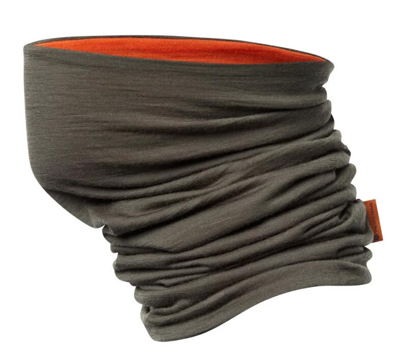 Thermowave Merino-Wendeschal (grün-orange)