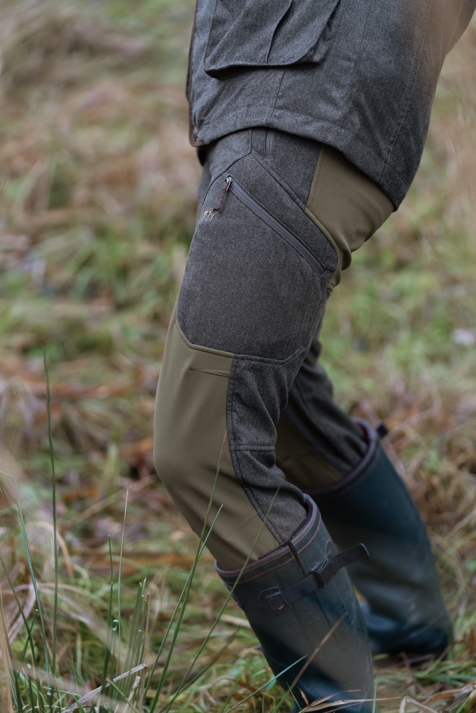 Blaser Vintage Whizz Softshellhose (olive mélange/schwarz)