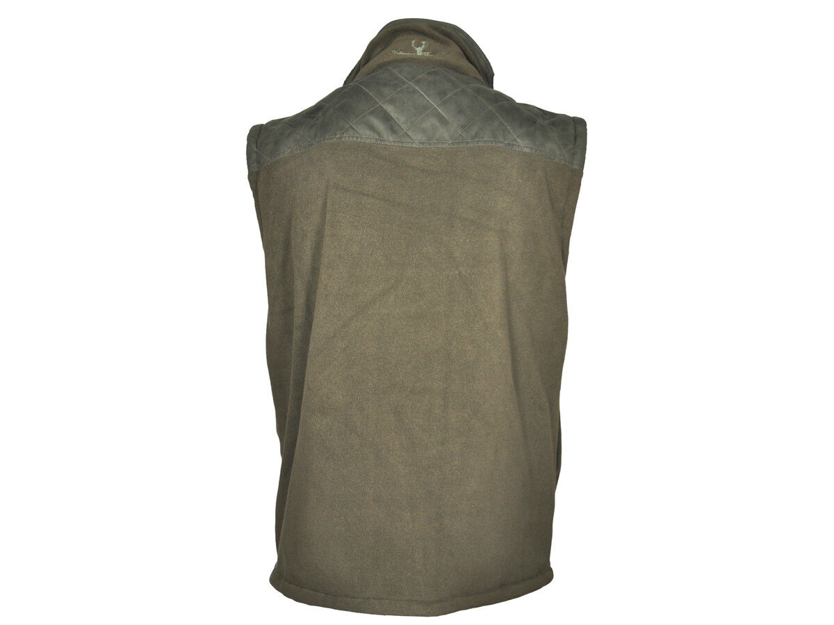 Hubertus Fleeceweste mit Futter und Besatzstoff (oliv) Hubertus Fleeceweste mit Futter und Besatzstoff (oliv)