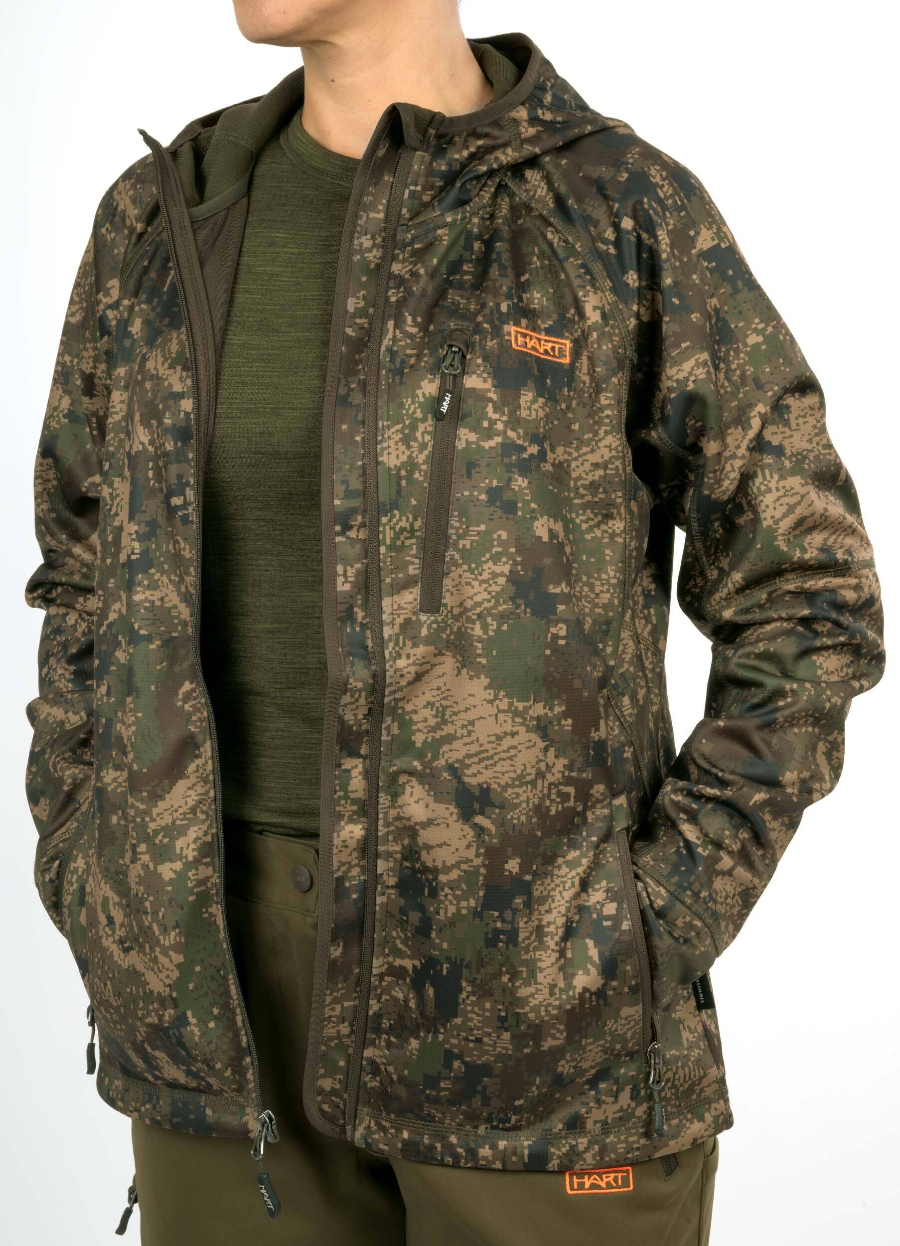Hart Hoodie-Jacke Stilk-HXT Damen (pixel forest)