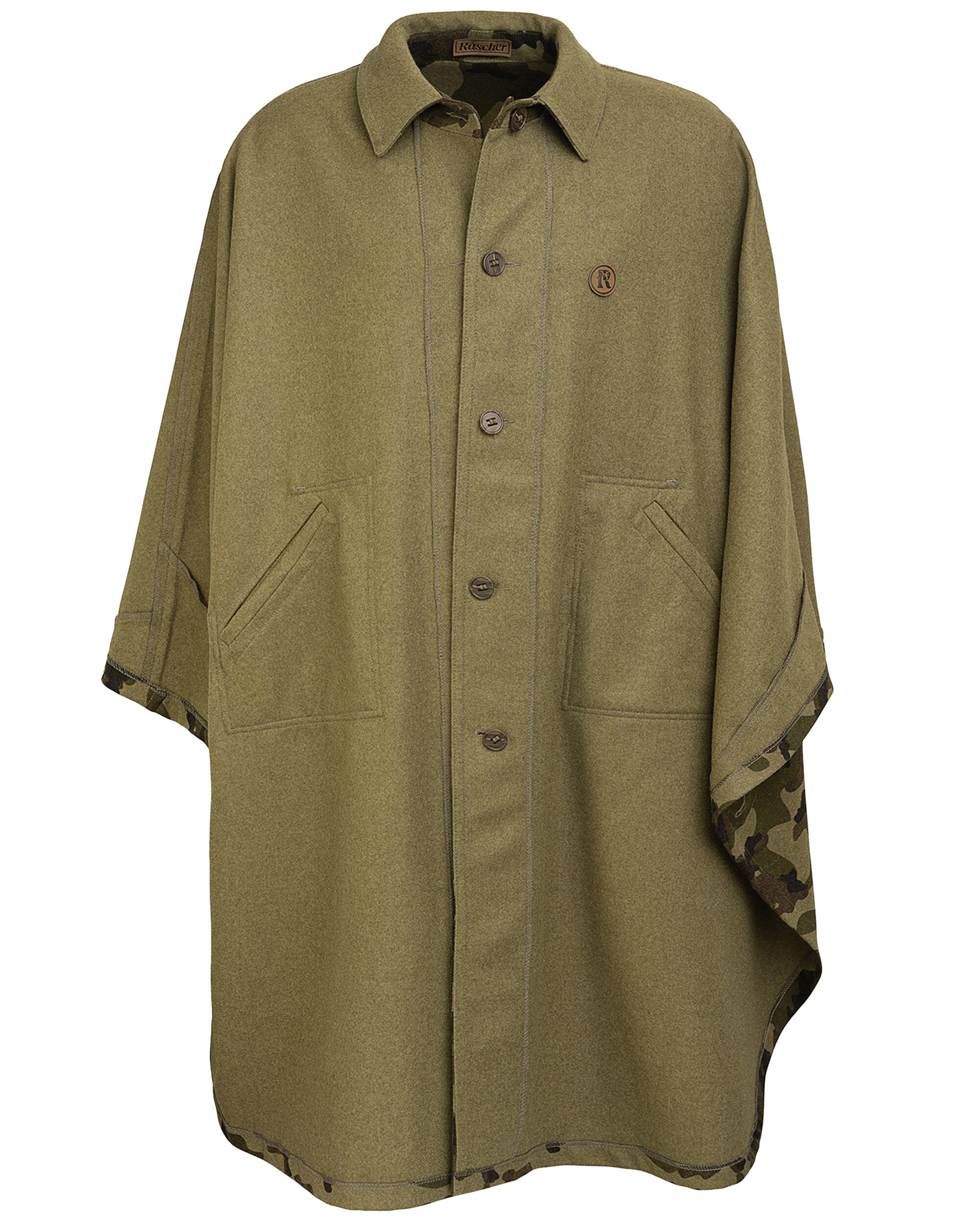 Rascher Camo-Wende-Lodenkotze Wetterfleck Prestige
