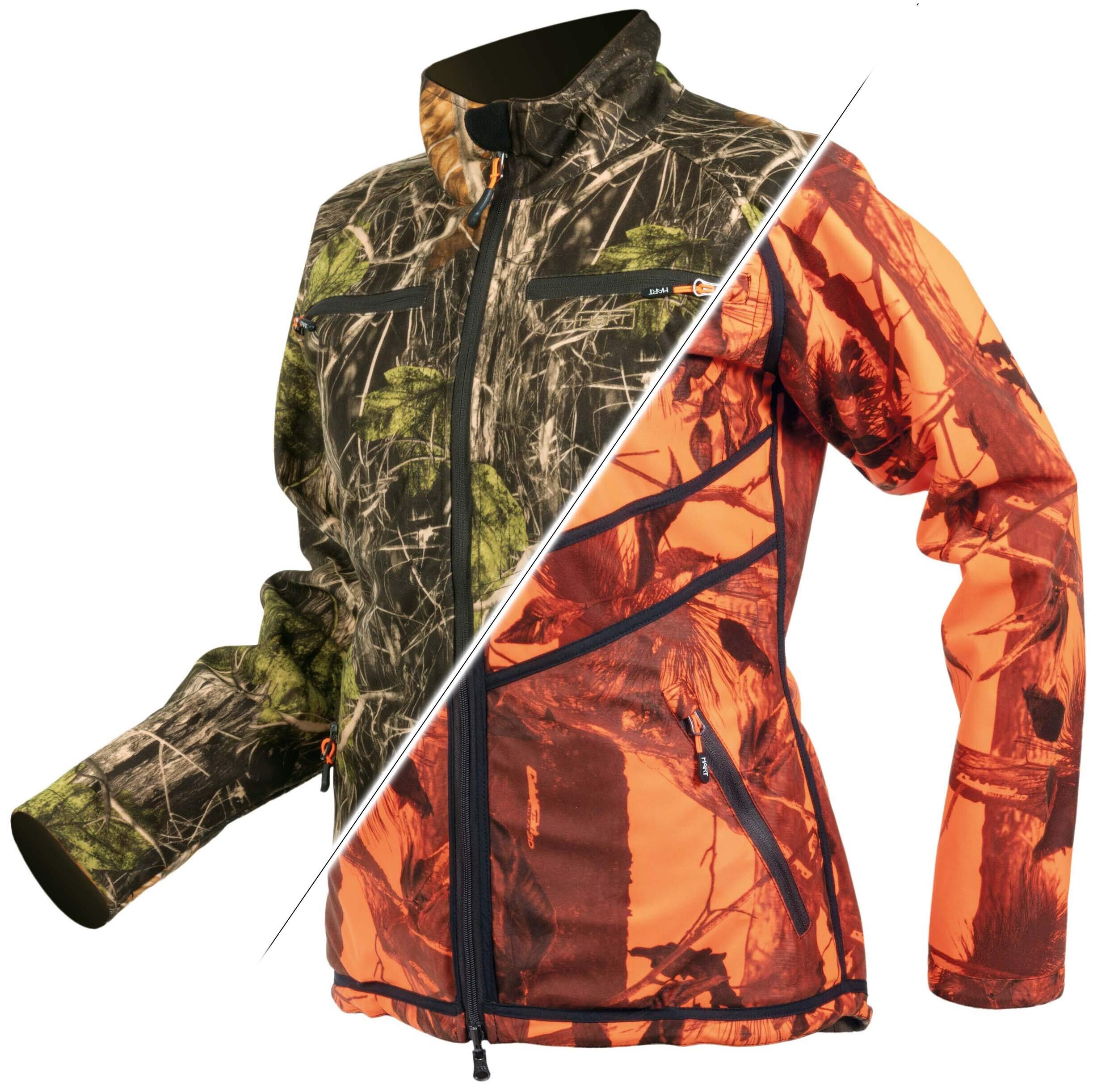 Hart Sosbun-2D Wendejacke Damen (Orange/Grün)