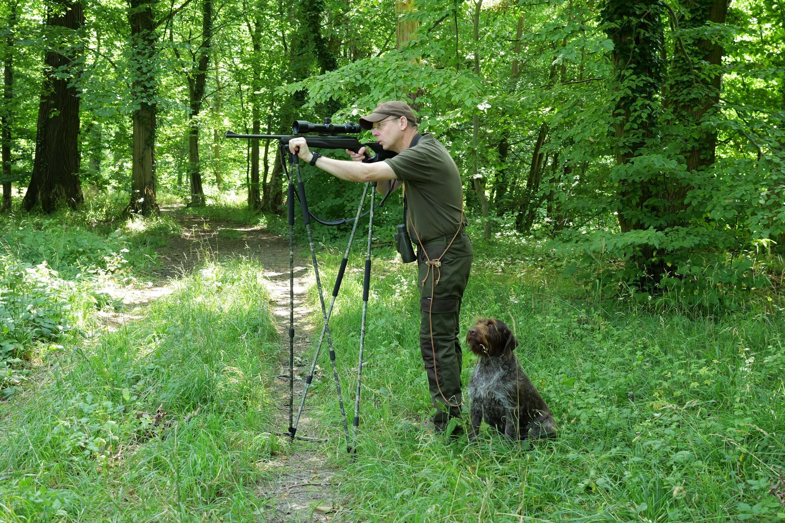Hubertus Outdoorhose OS 50 Membran Blattschuss (oliv/braun)