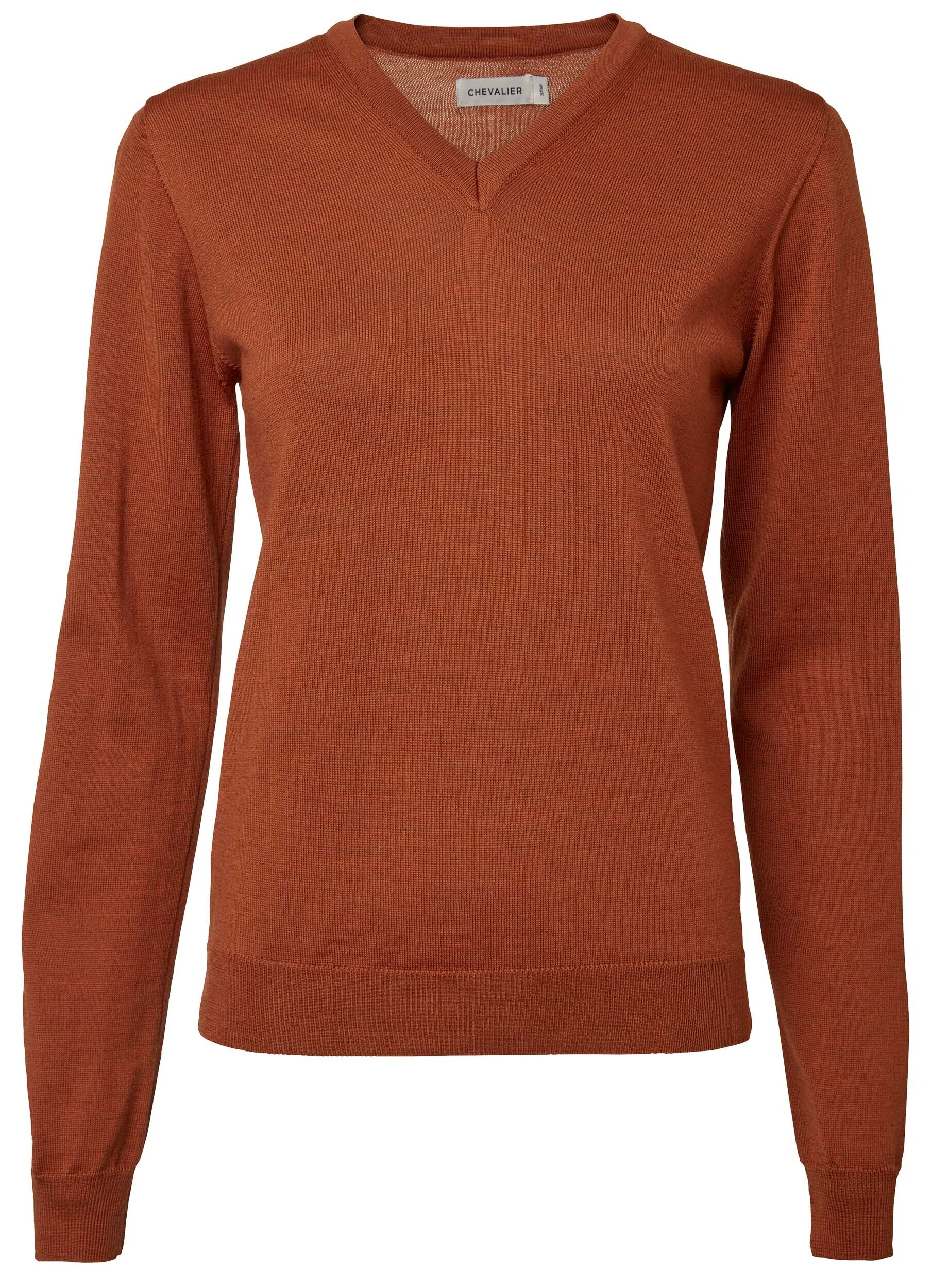 Chevalier Blaise V-Neck Merinopullover Damen (Amber)