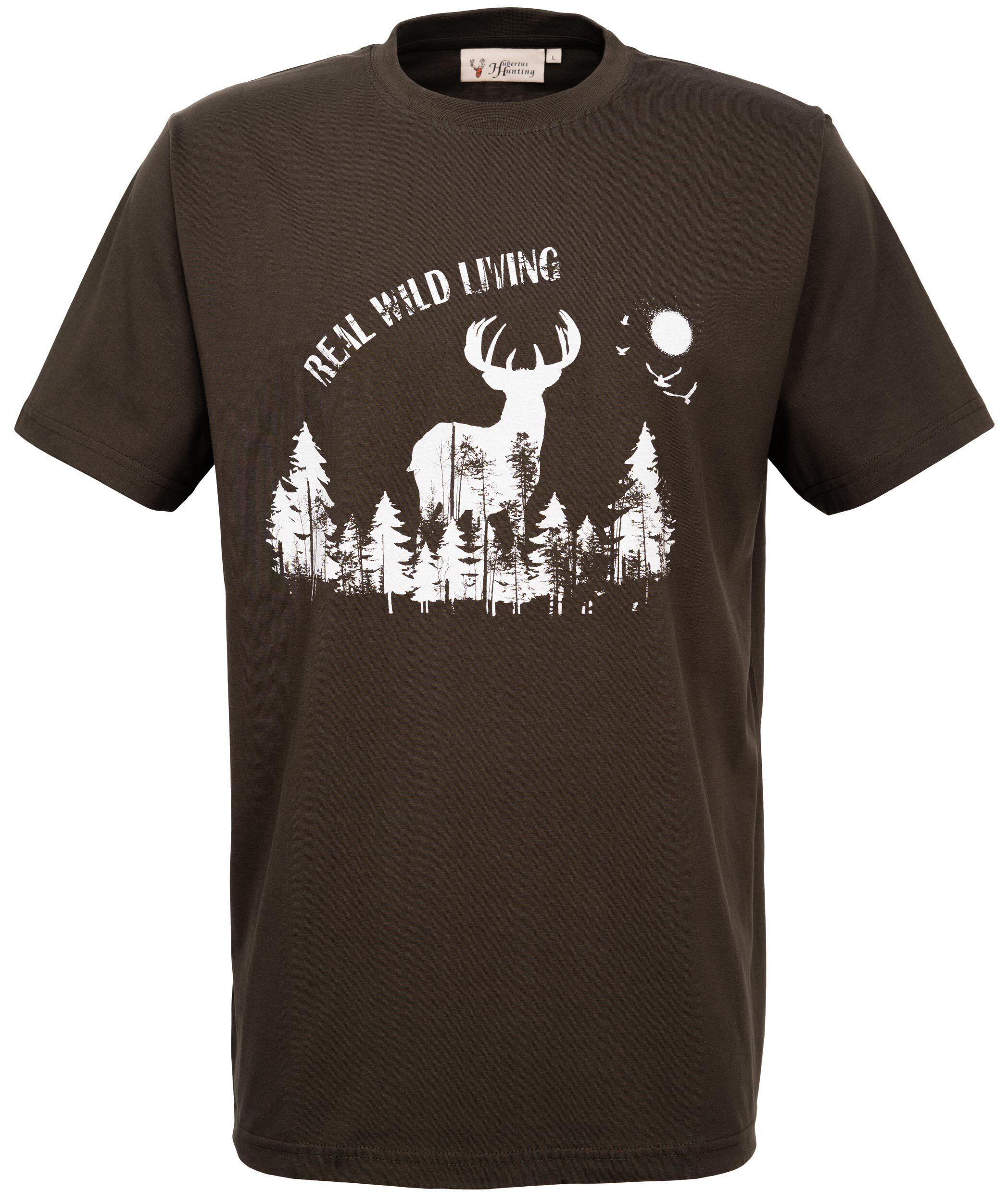 Hubertus T-Shirt Real Wild Living (oliv) Hubertus T-Shirt Real Wild Living (oliv)