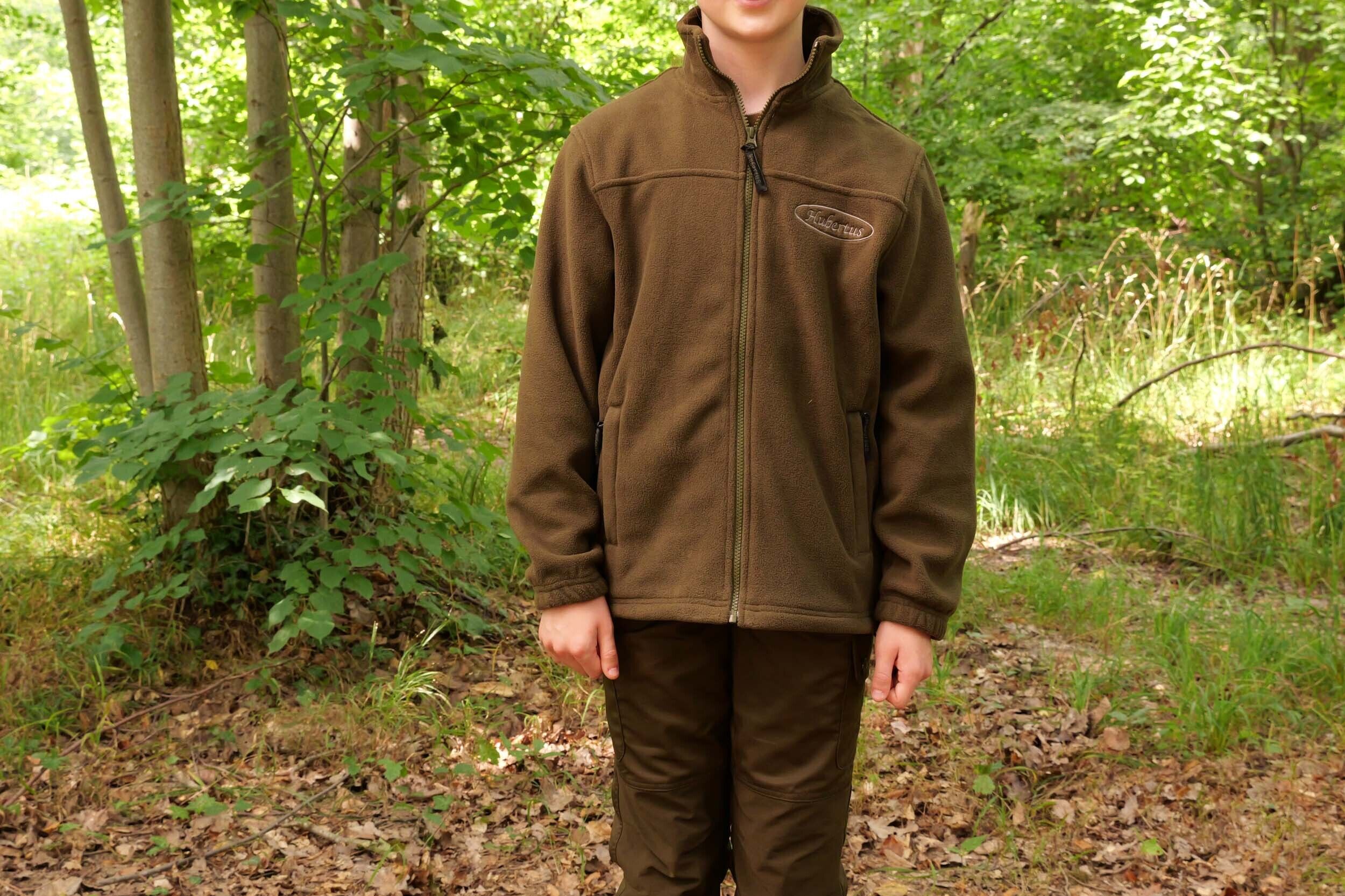Hubertus Kinder-Fleecejacke Rhön (oliv) Hubertus Kinder-Fleecejacke Rhön (oliv)