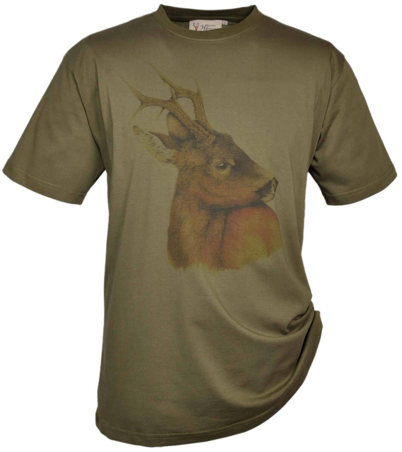 Hubertus T-Shirt Rehbock (schilf)
