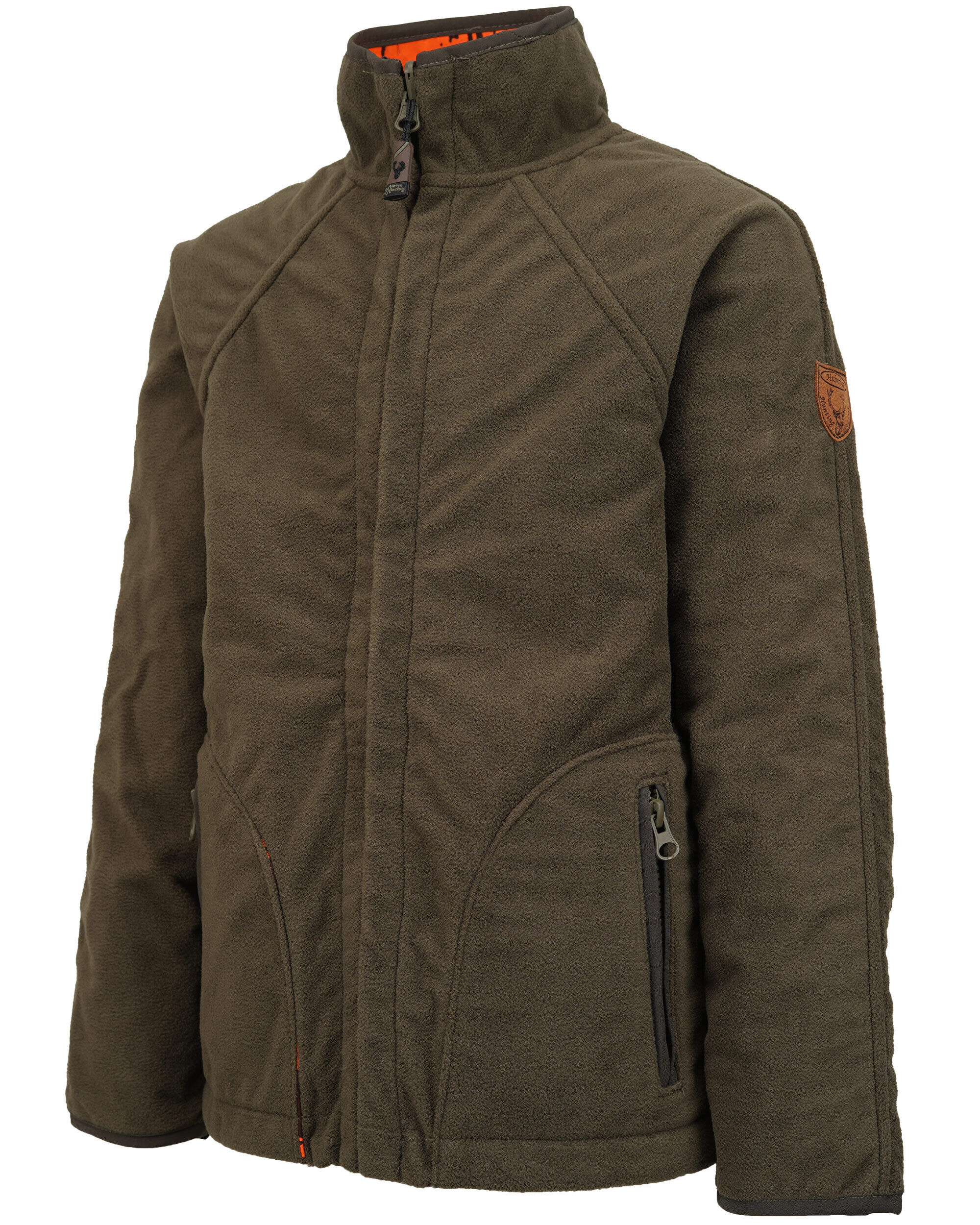 Hubertus Warn-Wendefleecejacke Pirsch Kinder (oliv/orange)