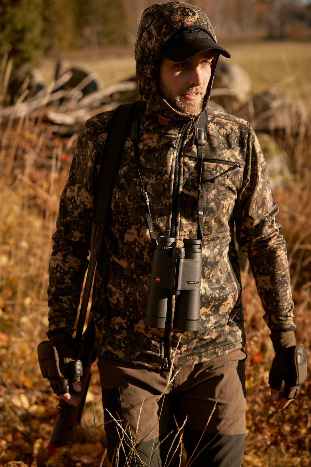 Chevalier Hunter Stretch Zip Hoodie (Antler Camouflage)