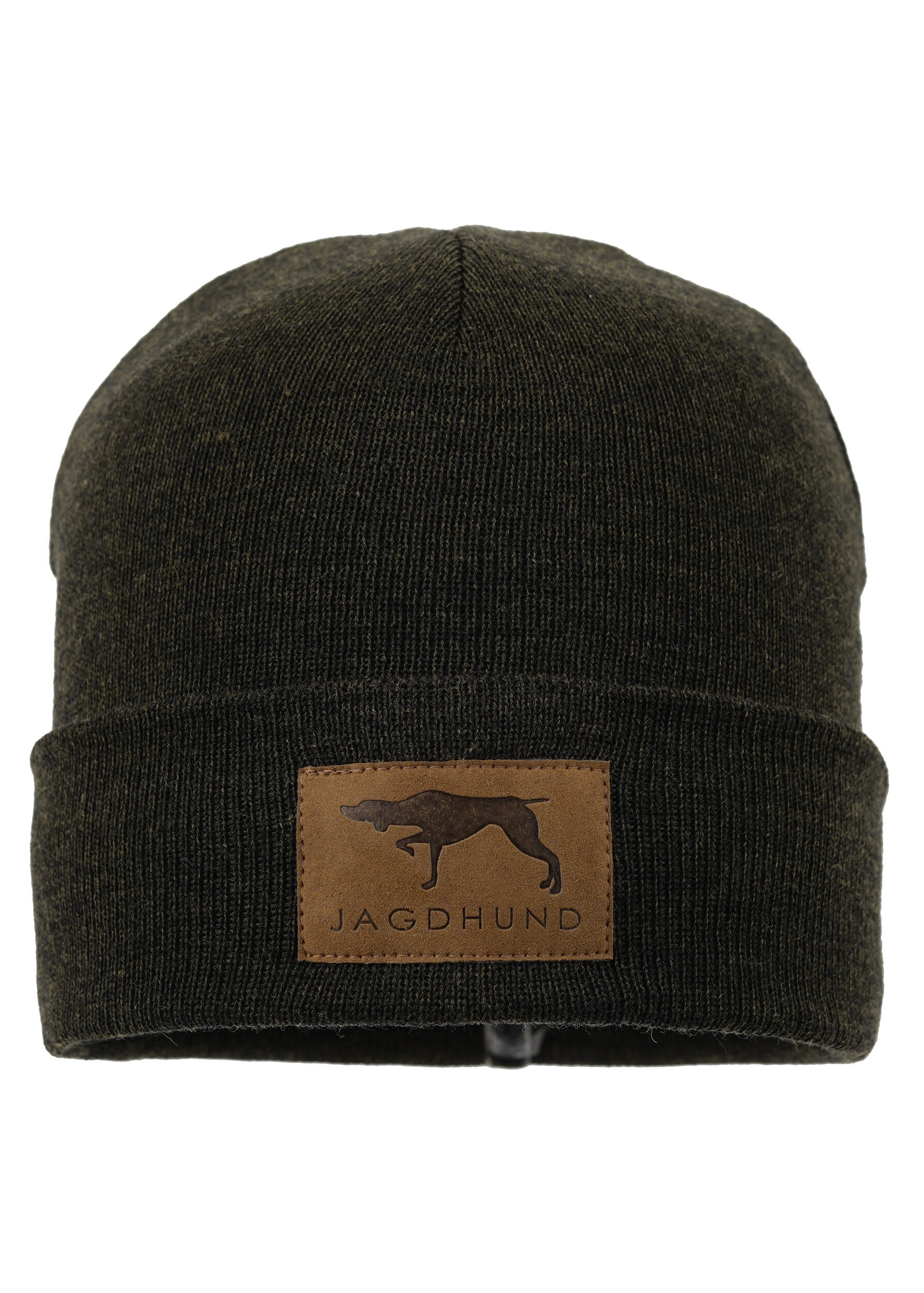 Jagdhund Merino-Strickmütze Mank (oliv)
