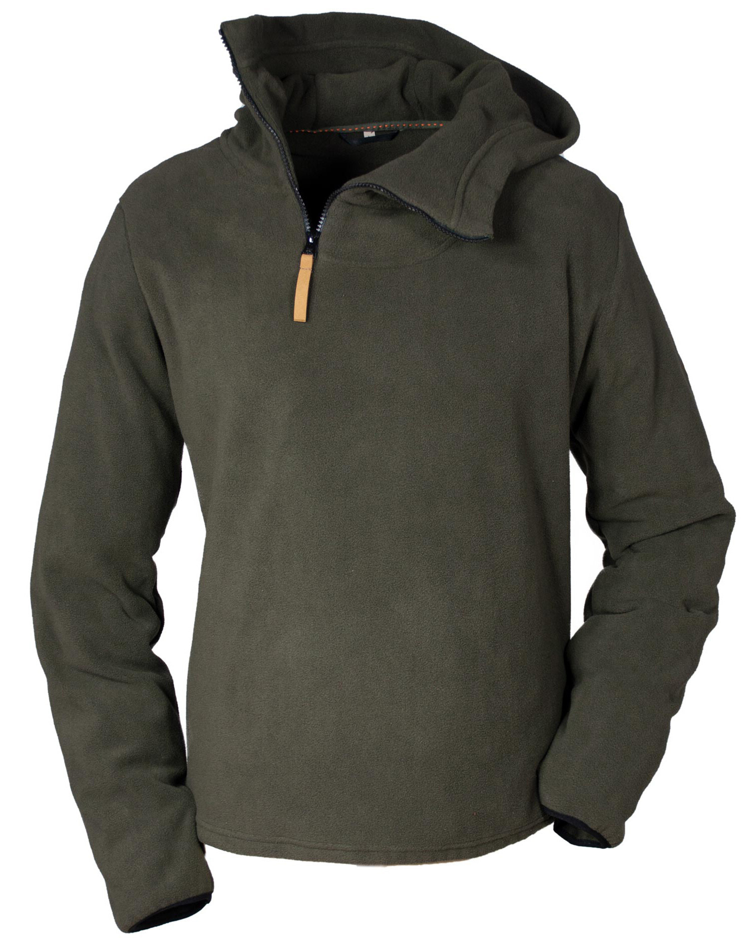 Hubertus Fleece-Hoody (oliv/braun)